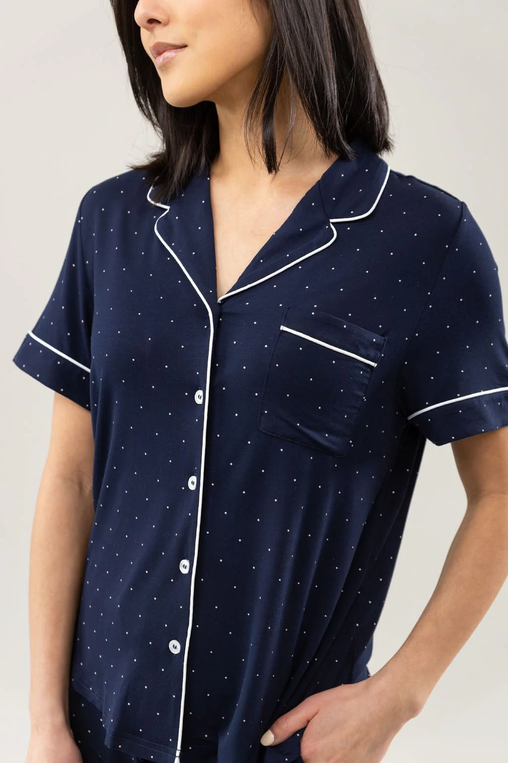 Women's Bamboo Stretch-Knit Short Sleeve Pajama Set - Last Chance - Image 31