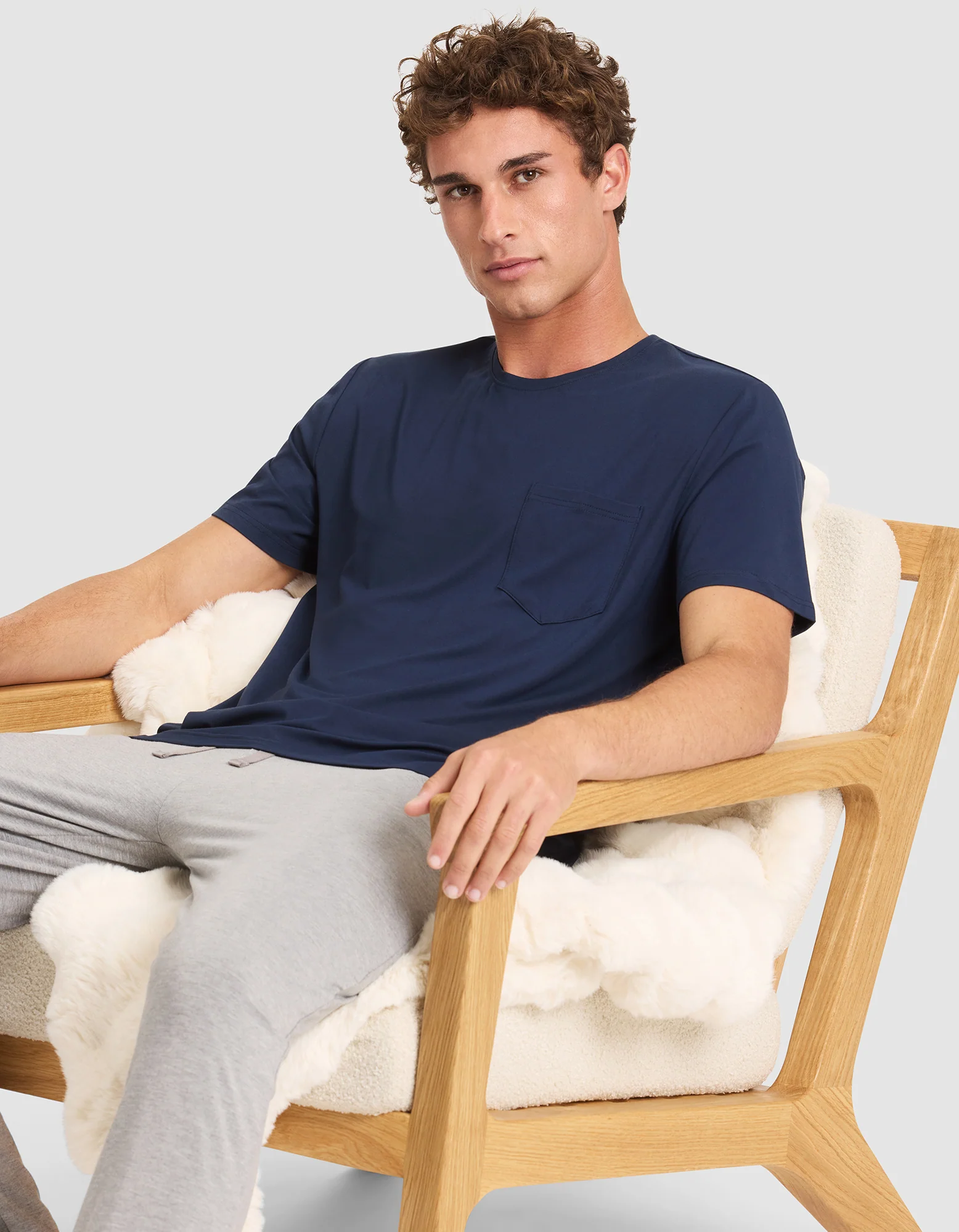 Men's Bamboo Stretch-Knit Lounge Tee - Image 9