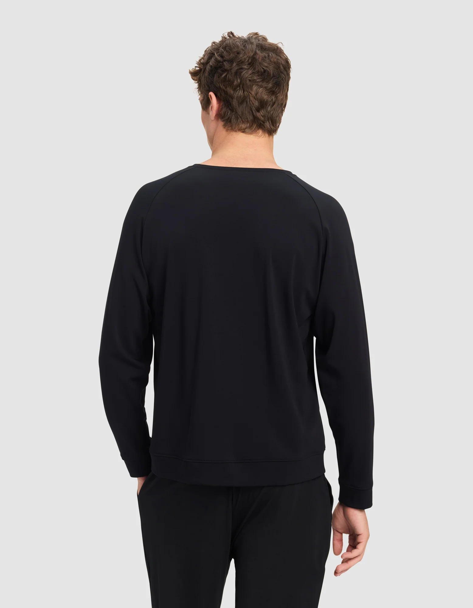 Men's Brushed Bamboo Pullover Crew - Image 4