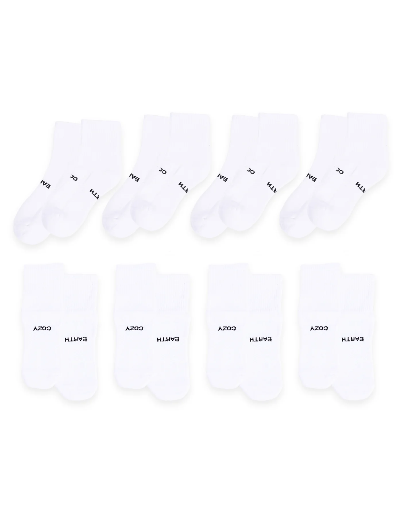Women's Essential Quarter Sock 8-Pack - Image 5