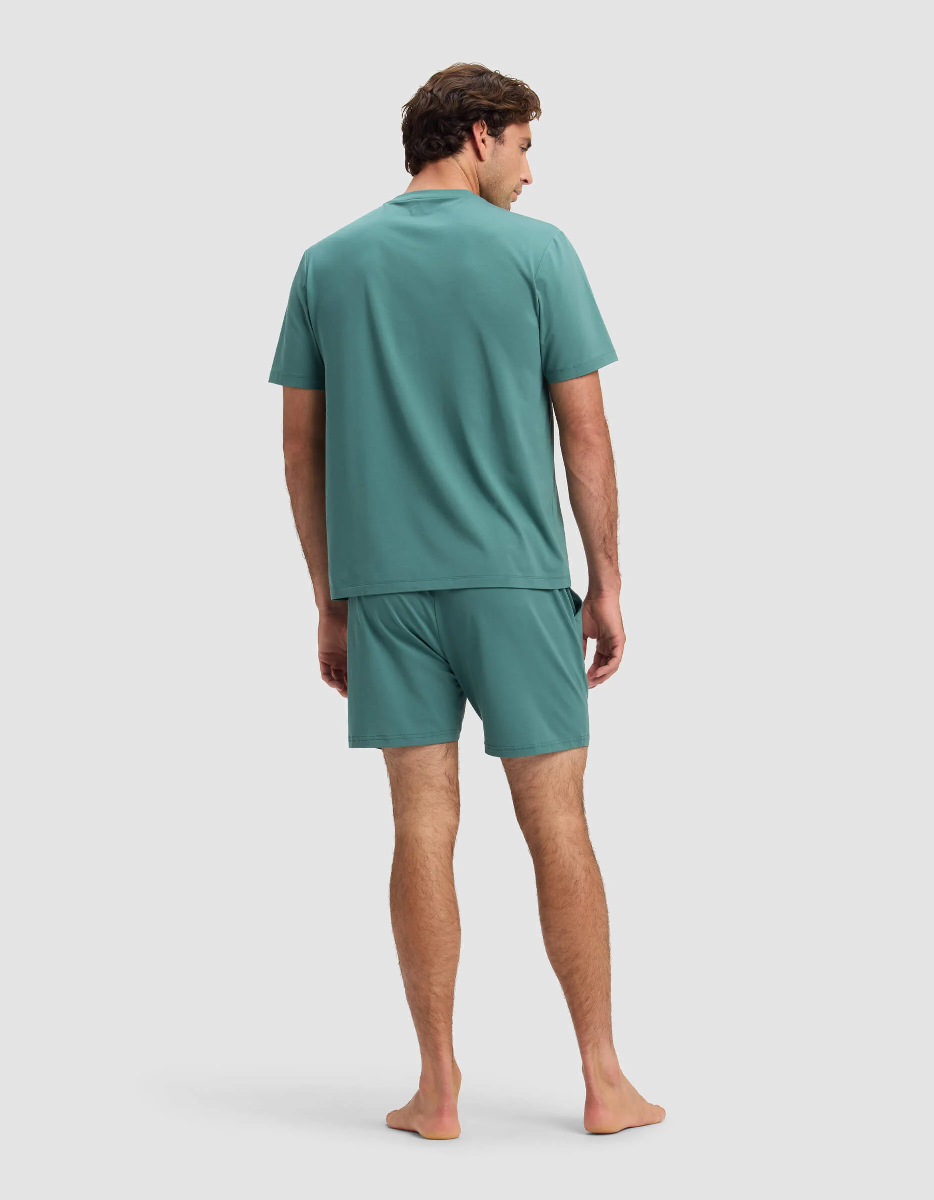 Men's First Layer Pajama Short Sleeve Tee & Short Set - Image 23