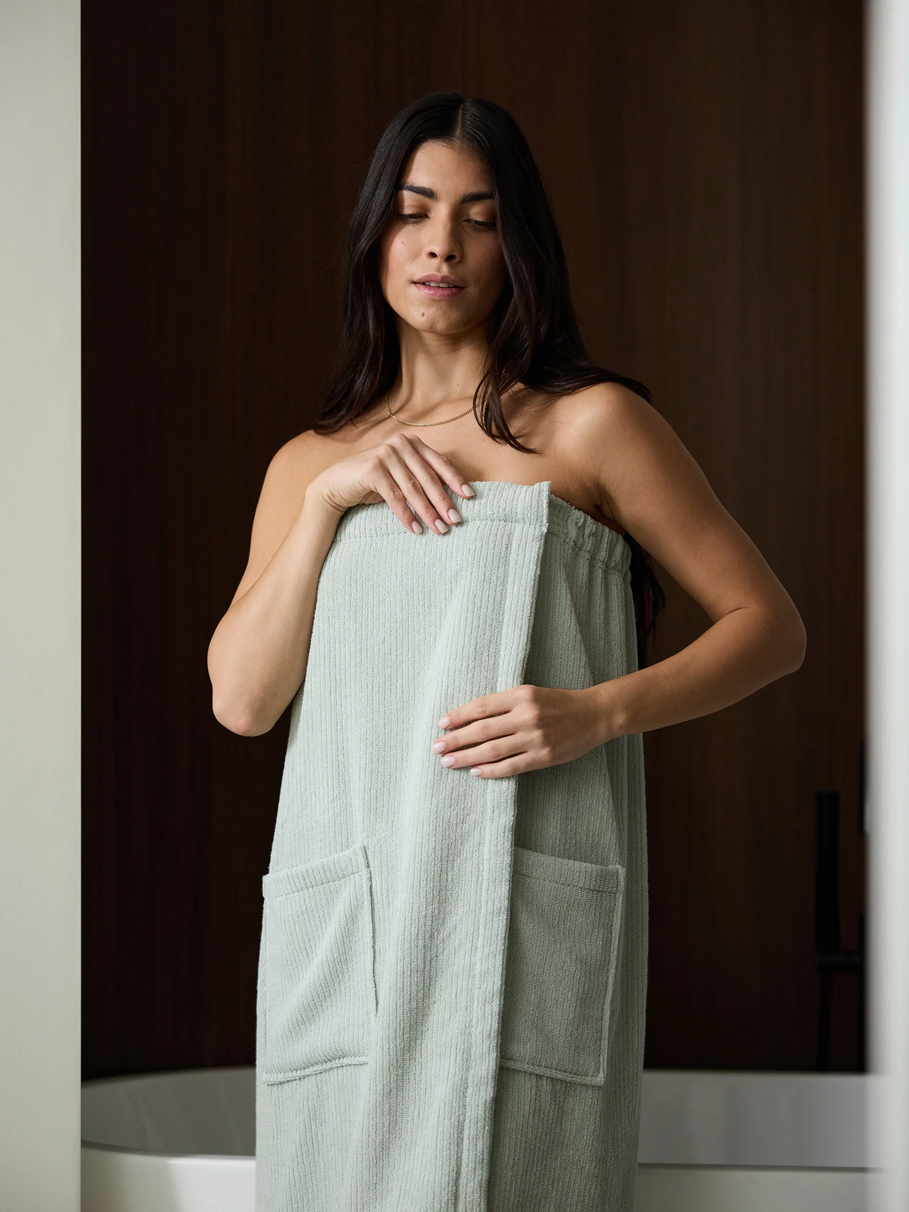 Ribbed Terry Bath Wrap - Wholesale - Image 2