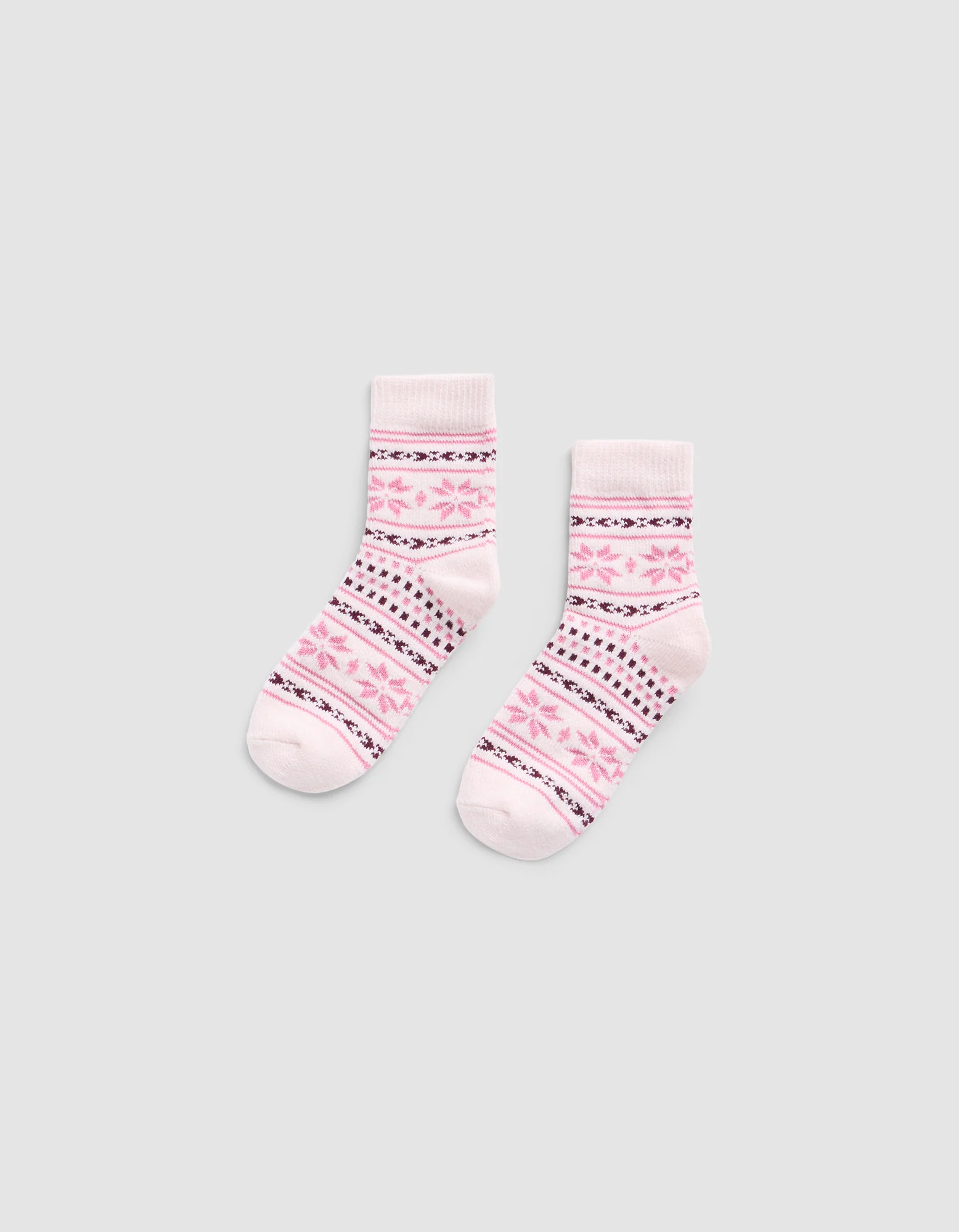 Snowflake Plush Lounge Quarter Sock - Last Chance - Image 5