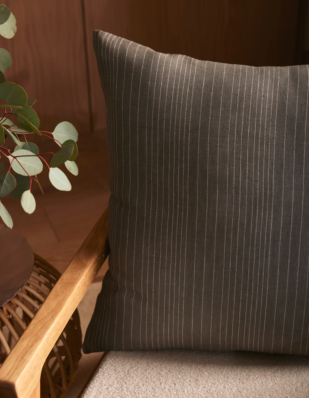Striped Linen Throw Pillow - Image 15