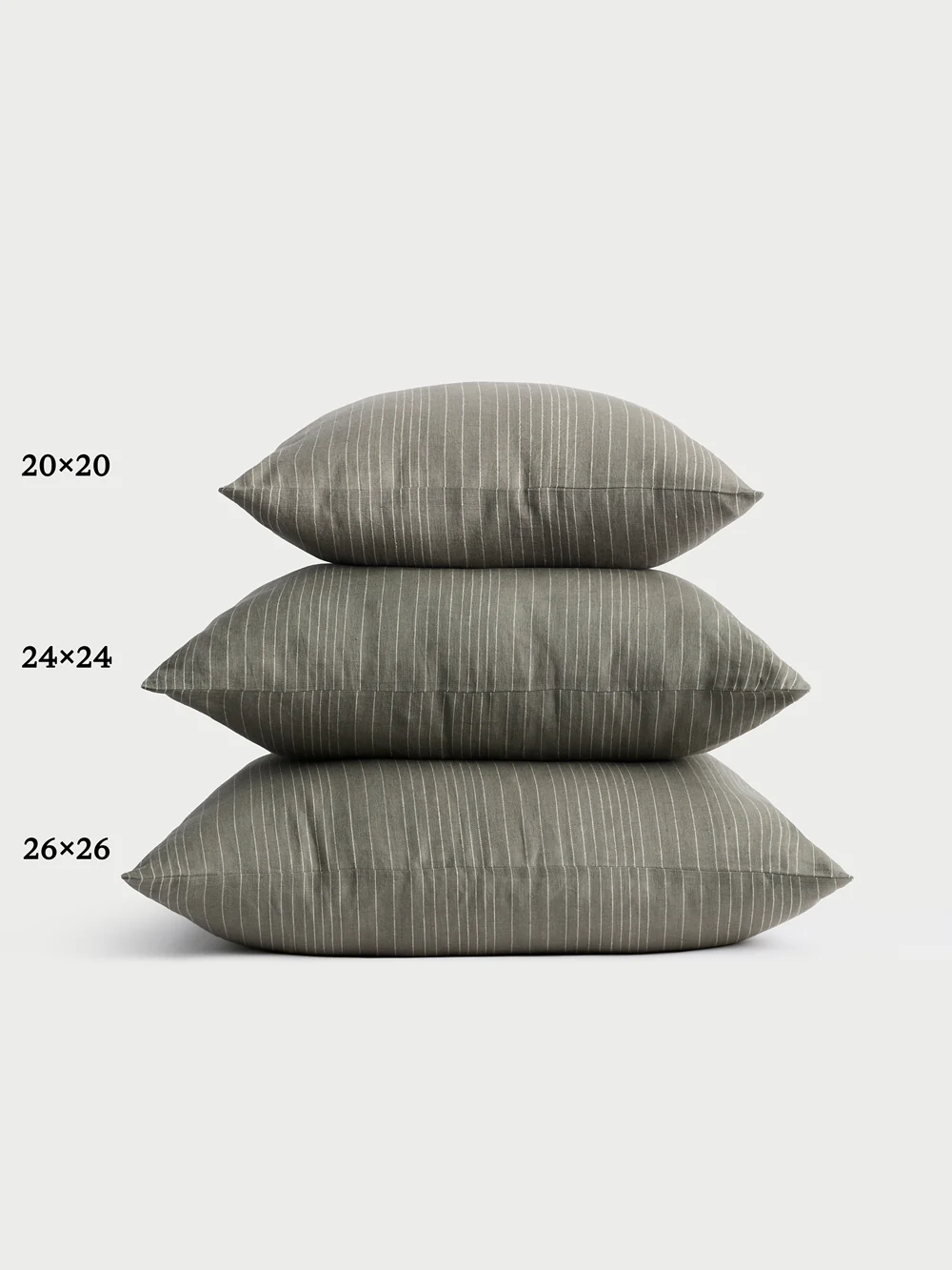 Striped Linen Throw Pillow - Image 20