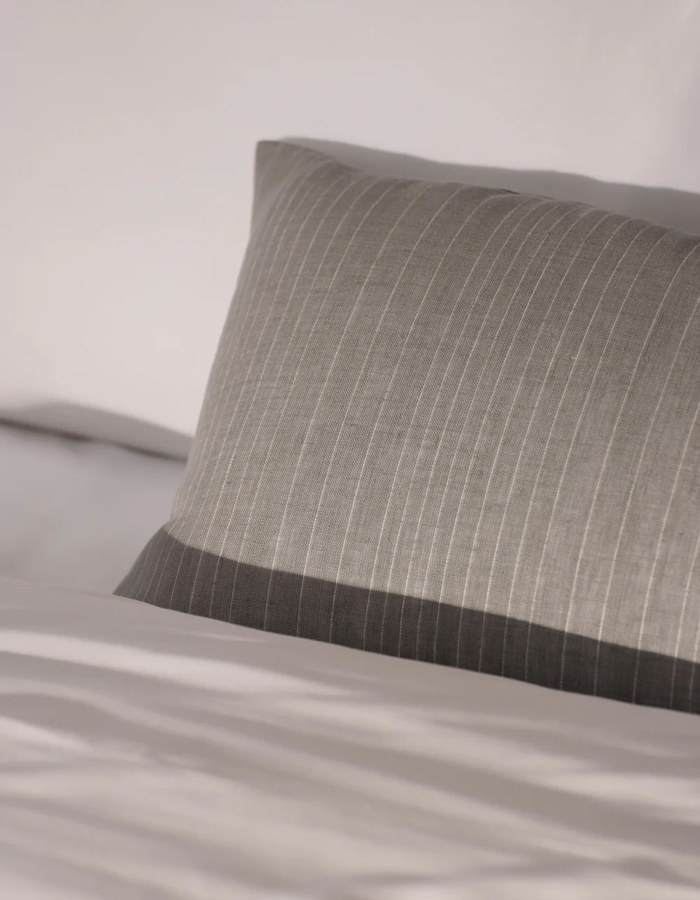 Striped Linen Throw Pillow - Image 52