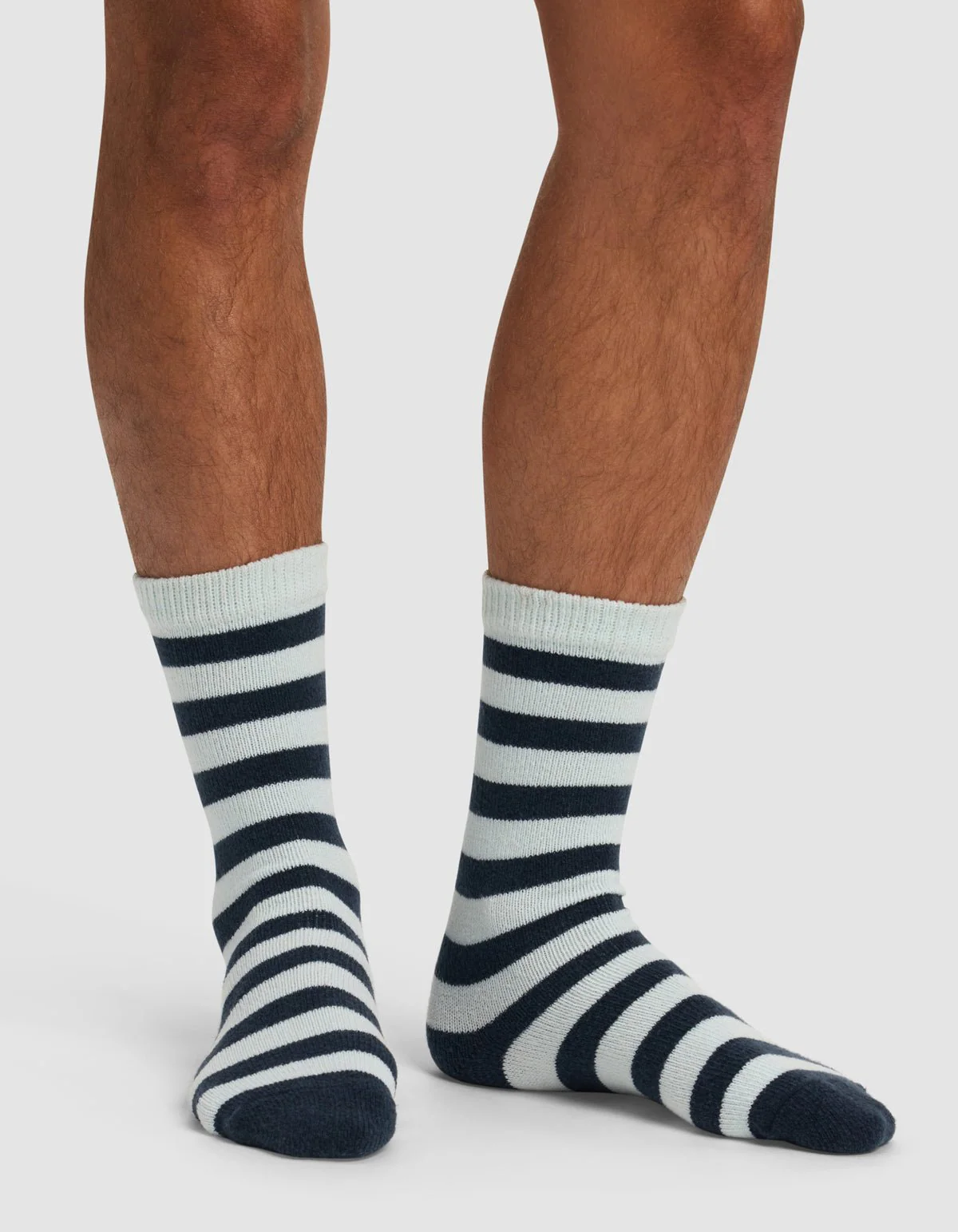 Striped Plush Lounge Calf Sock - Last Chance - Image 11