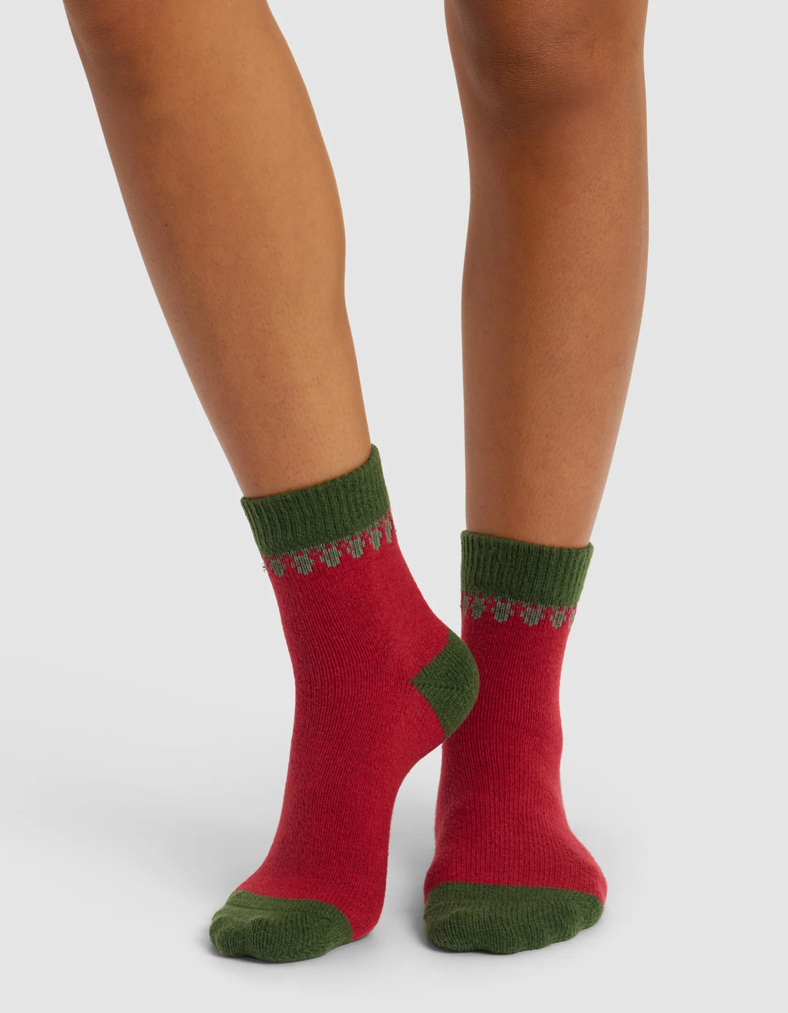 The Mistletoe Plush Modern Crew Sock - Last Chance - Image 4