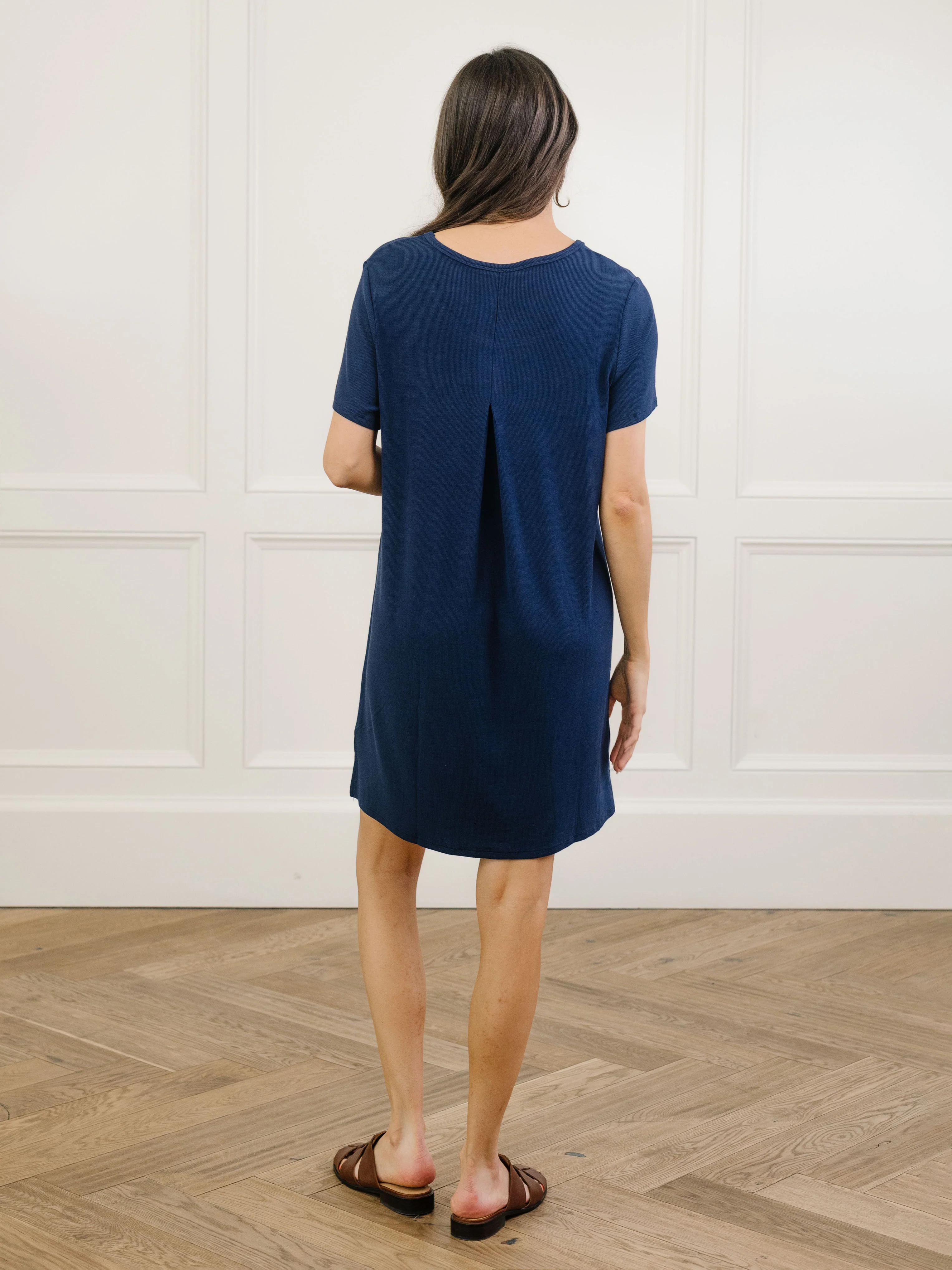 Women's Bamboo Rib-Knit Boyfriend Sleep Dress - Wholesale - Image 10