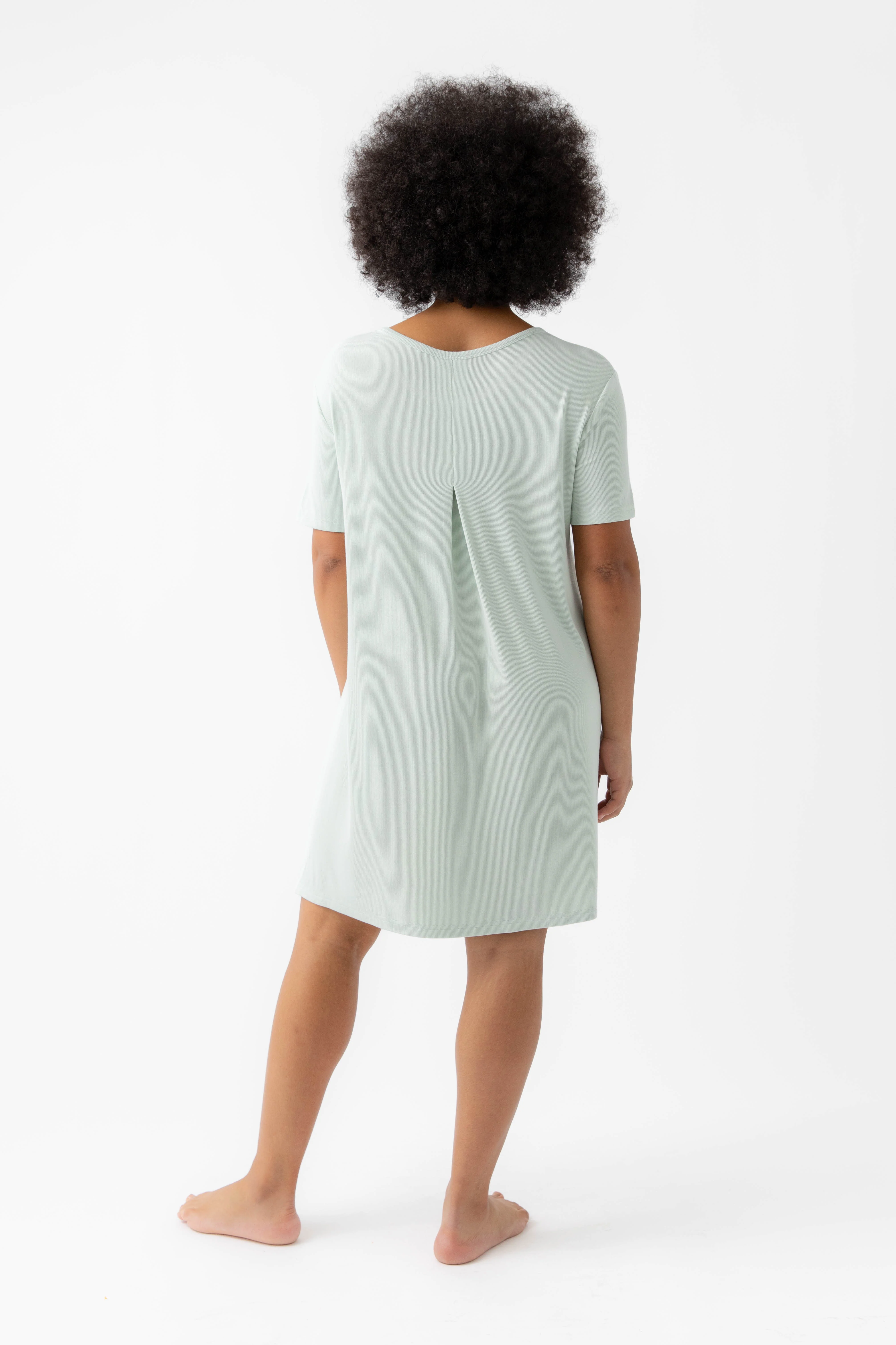 Women's Bamboo Rib-Knit Boyfriend Sleep Dress - Wholesale - Image 35