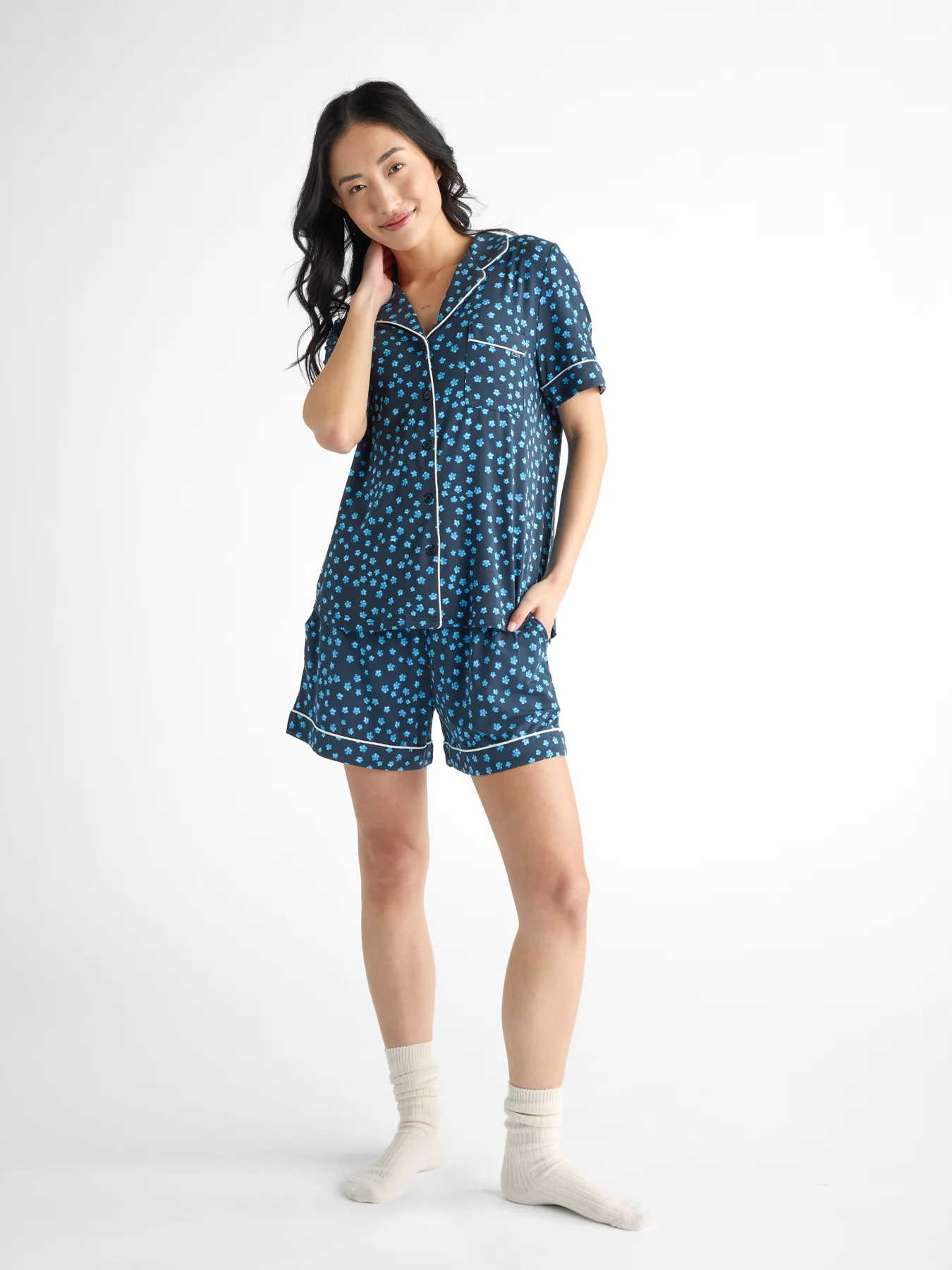 Women's Bamboo Stretch-Knit Pajama Short - Last Chance - Image 46