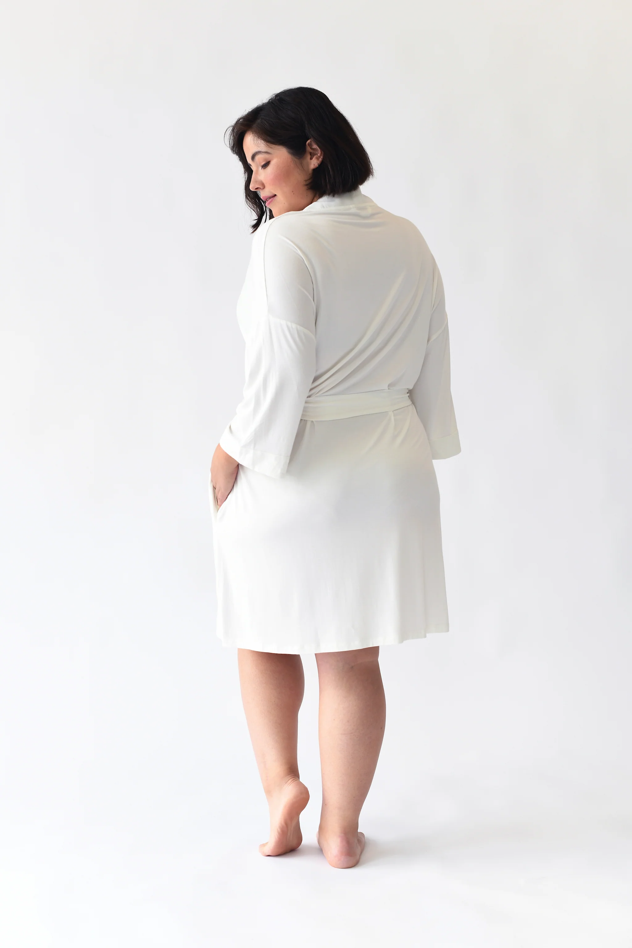 Women's Bamboo Stretch-Knit Kimono Robe - Wholesale - Image 11