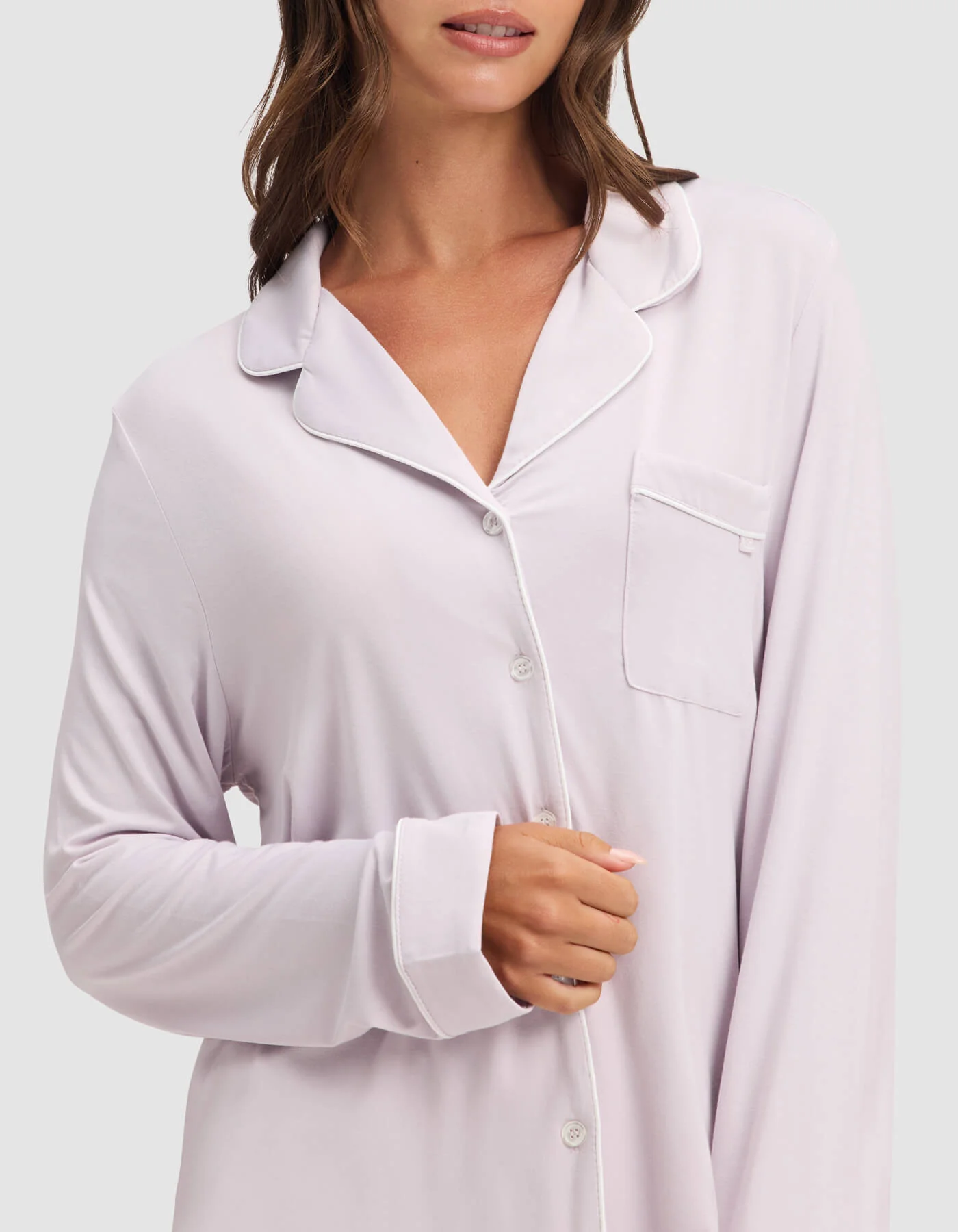 Women's Bamboo Stretch-Knit Long Sleeve Pajama Set - Image 52