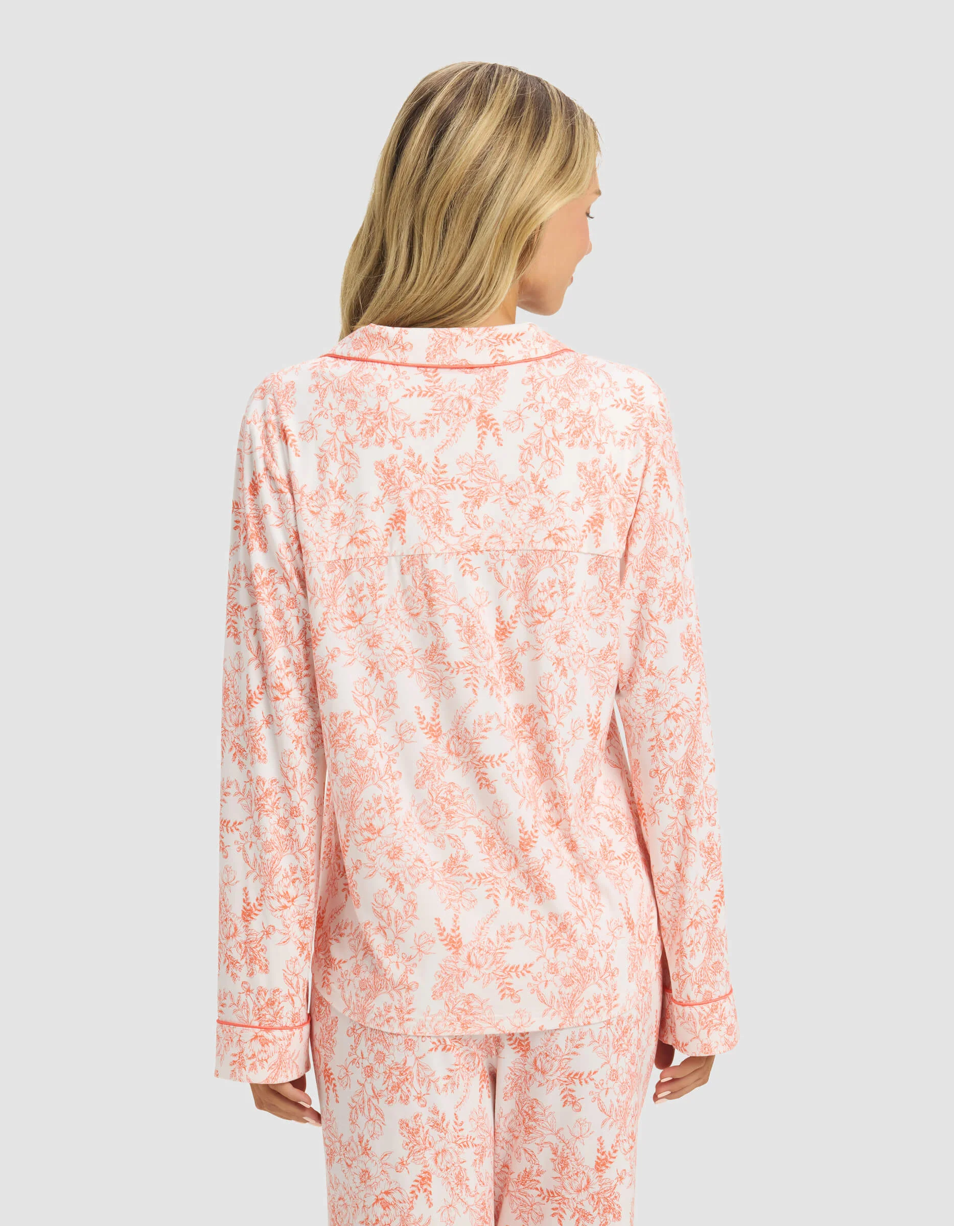 Women's Bamboo Stretch-Knit Long Sleeve Pajama Top - Image 4