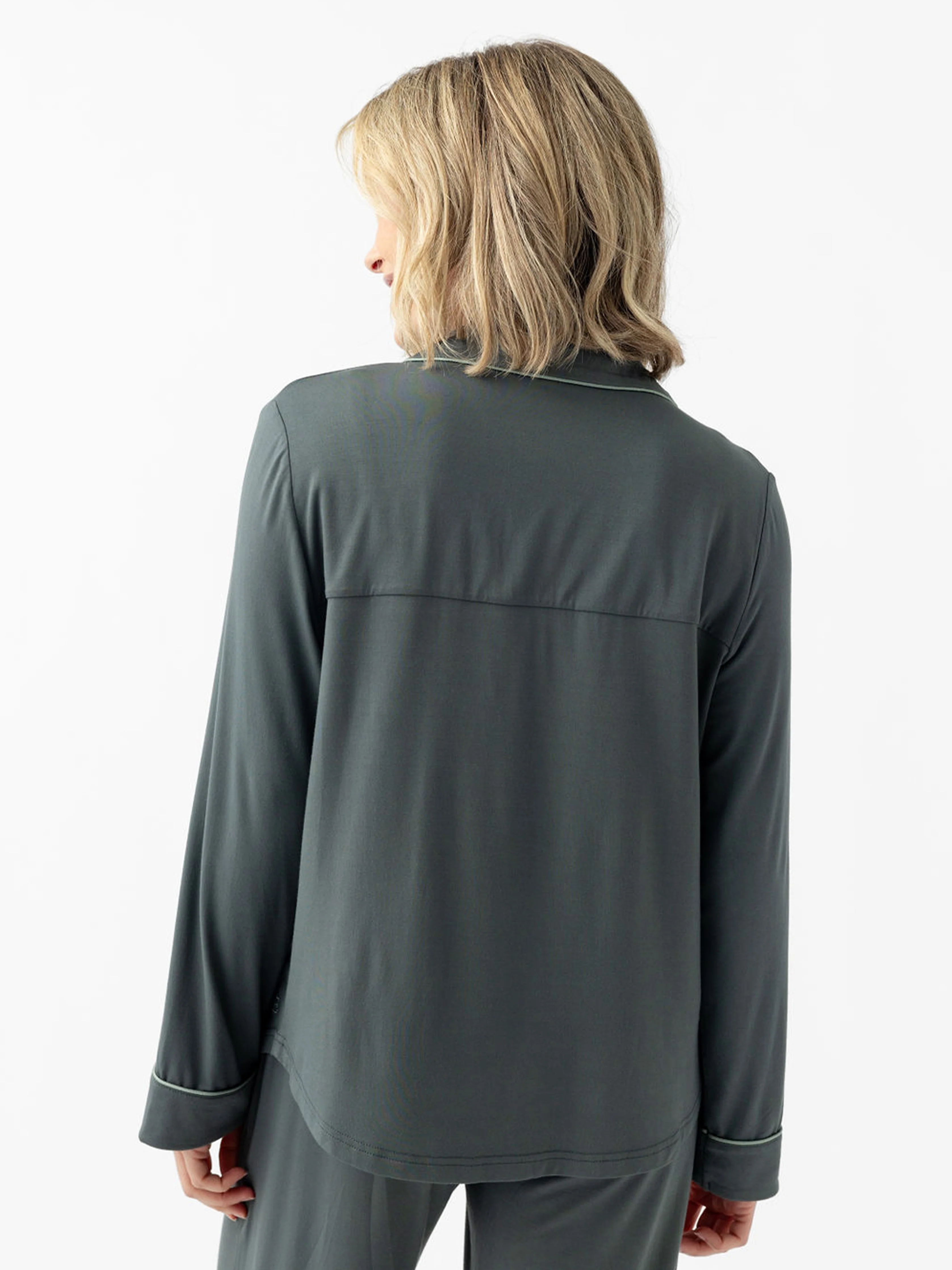 Women's Bamboo Stretch-Knit Long Sleeve Pajama Top - Wholesale - Image 77