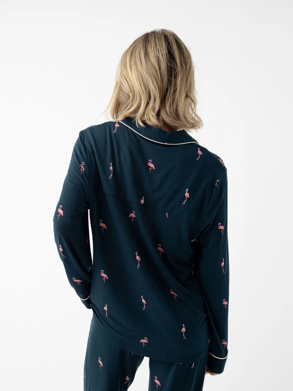 Women's Bamboo Stretch-Knit Long Sleeve Pajama Top - Wholesale - Image 96