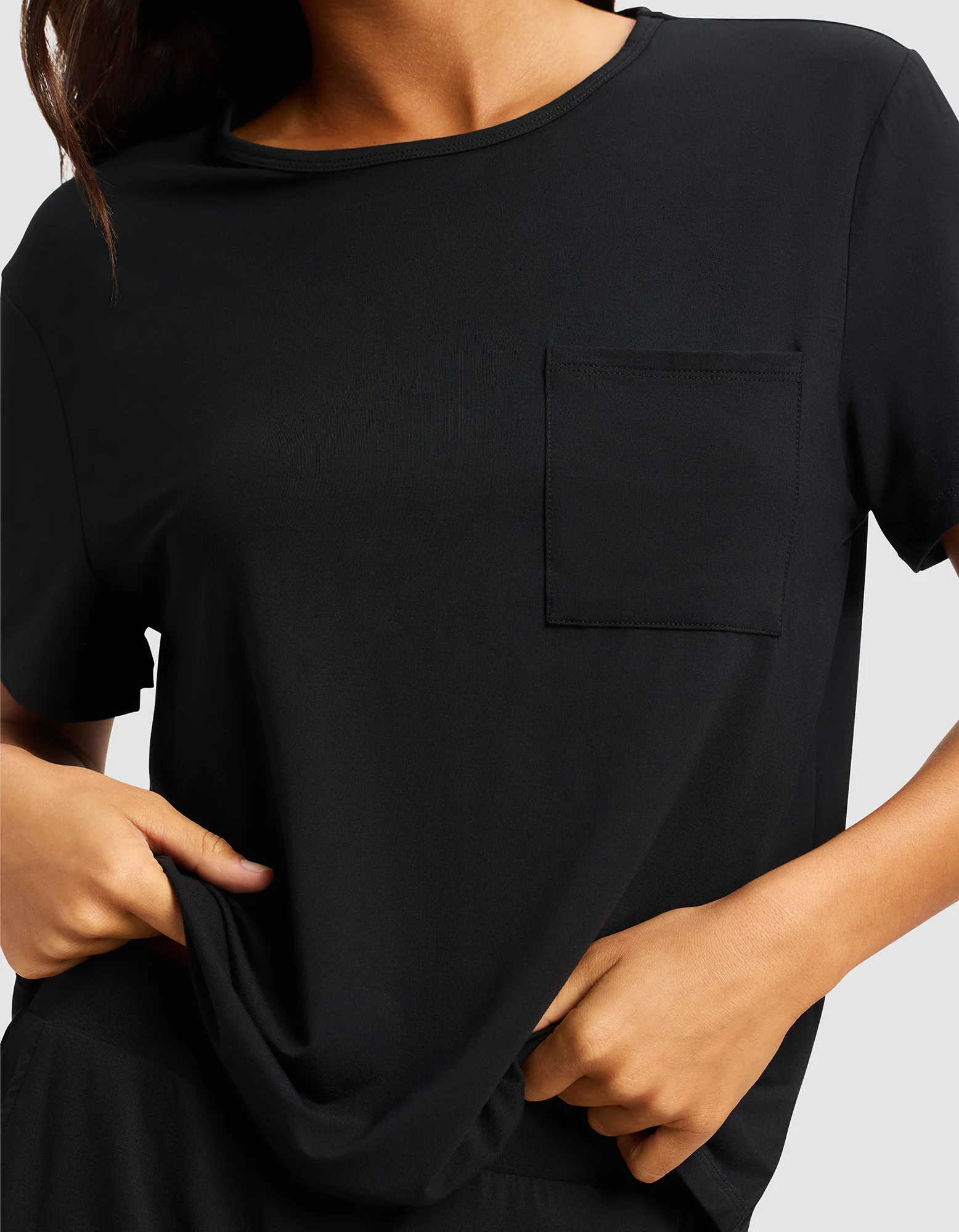 Women's Bamboo Stretch-Knit Lounge Tee - Image 12