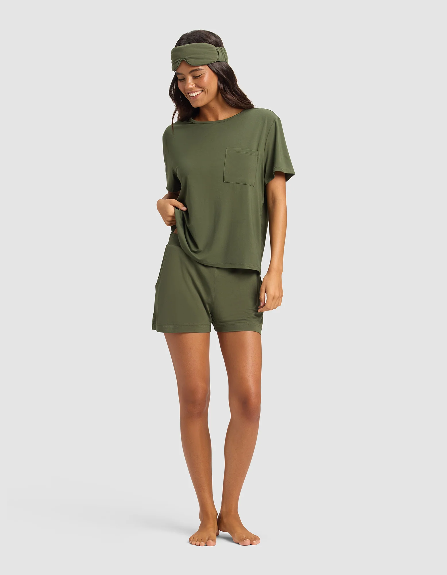 Women's Bamboo Stretch-Knit Lounge Tee - Image 15