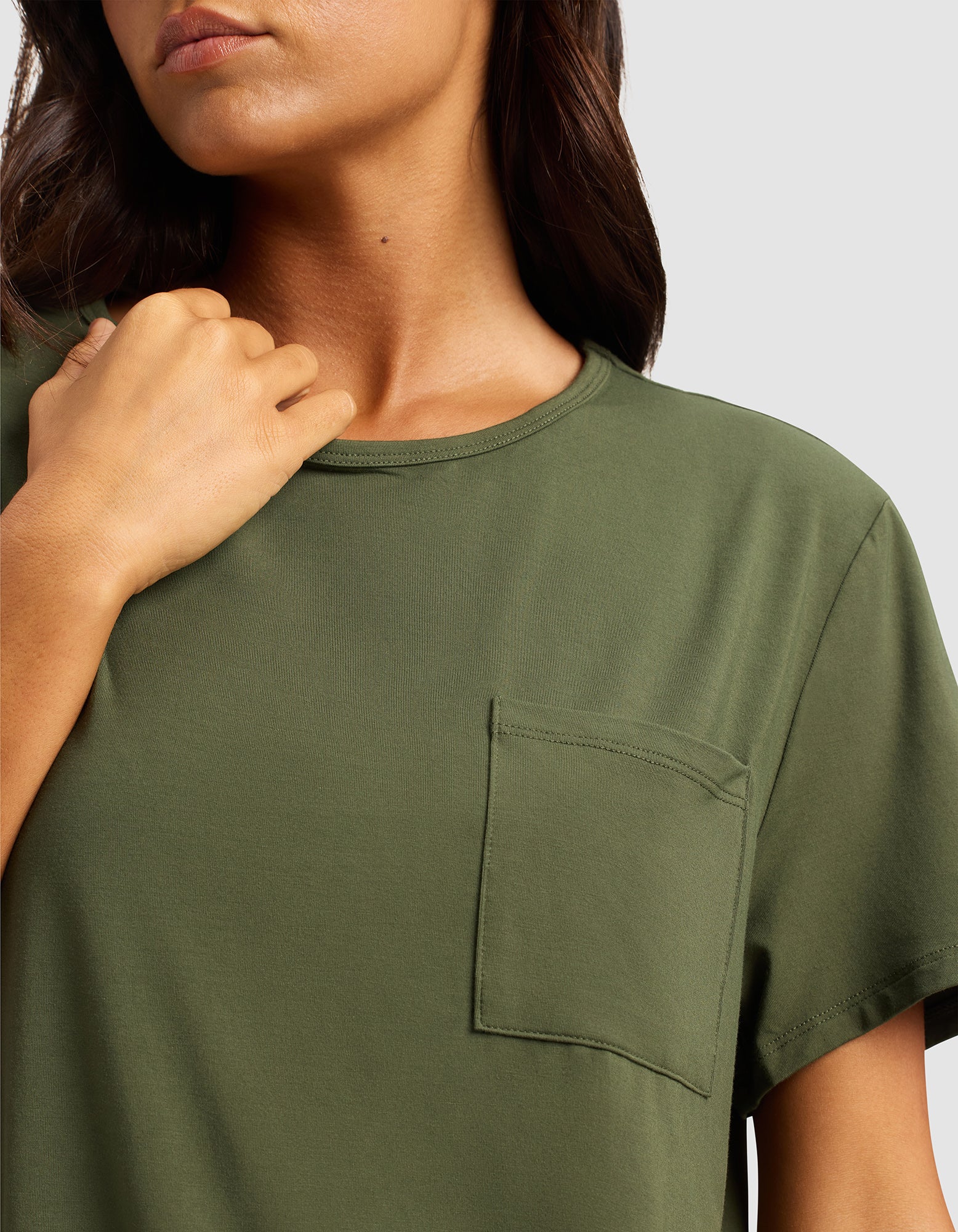 Women's Bamboo Stretch-Knit Lounge Tee - Image 16