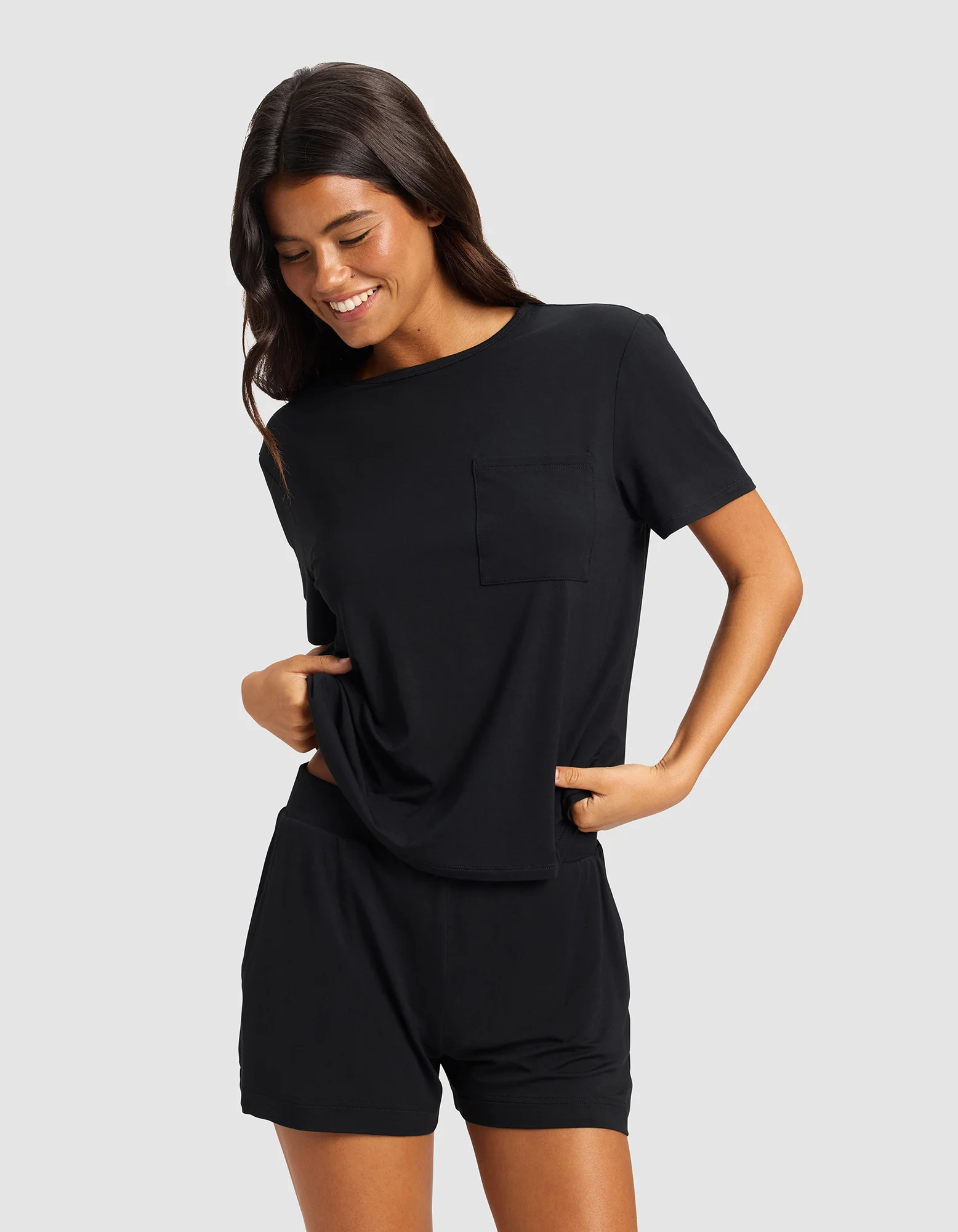 Women's Bamboo Stretch-Knit Lounge Tee - Image 3
