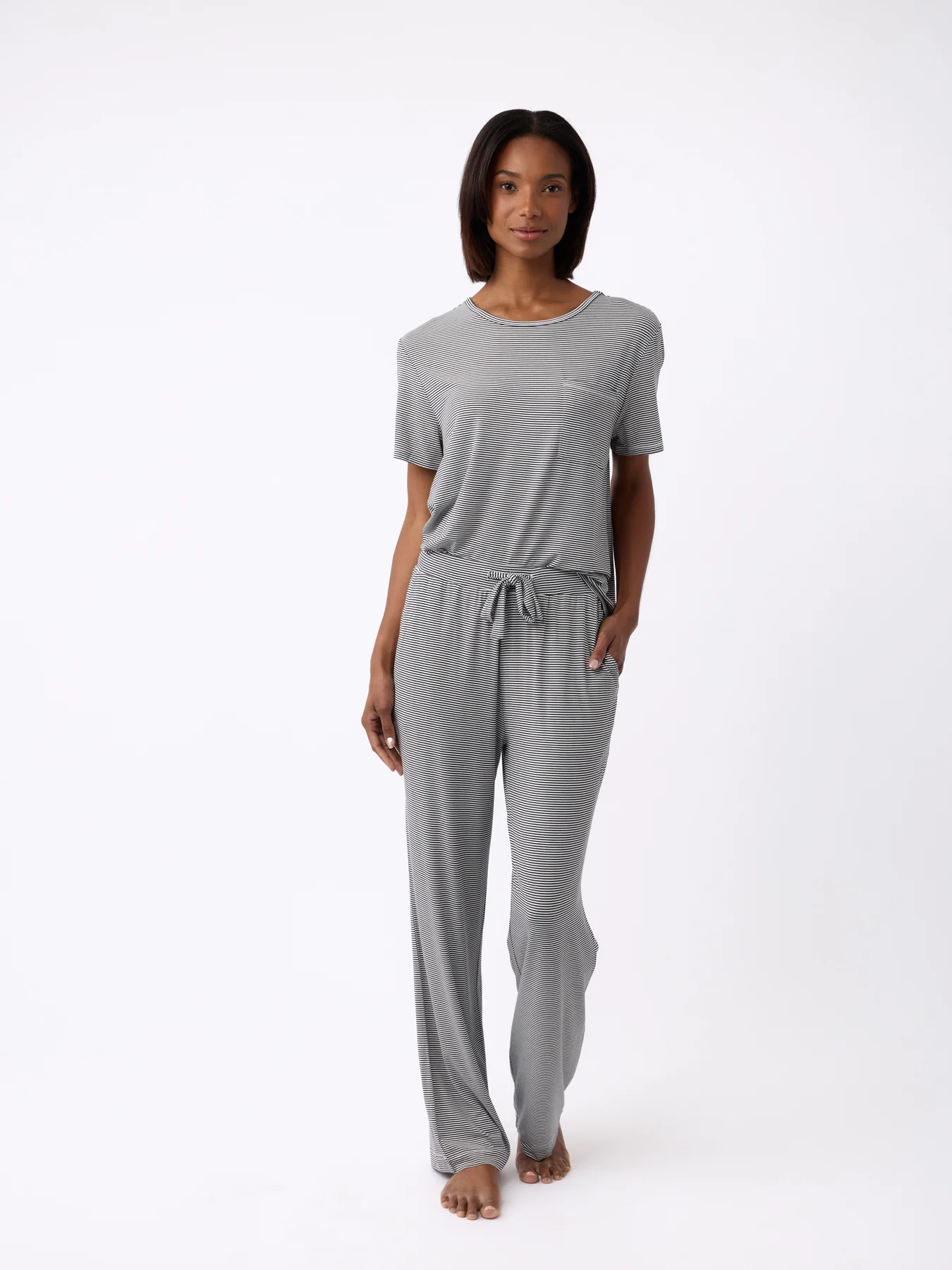 Women's Bamboo Stretch-Knit Lounge Tee - Image 36