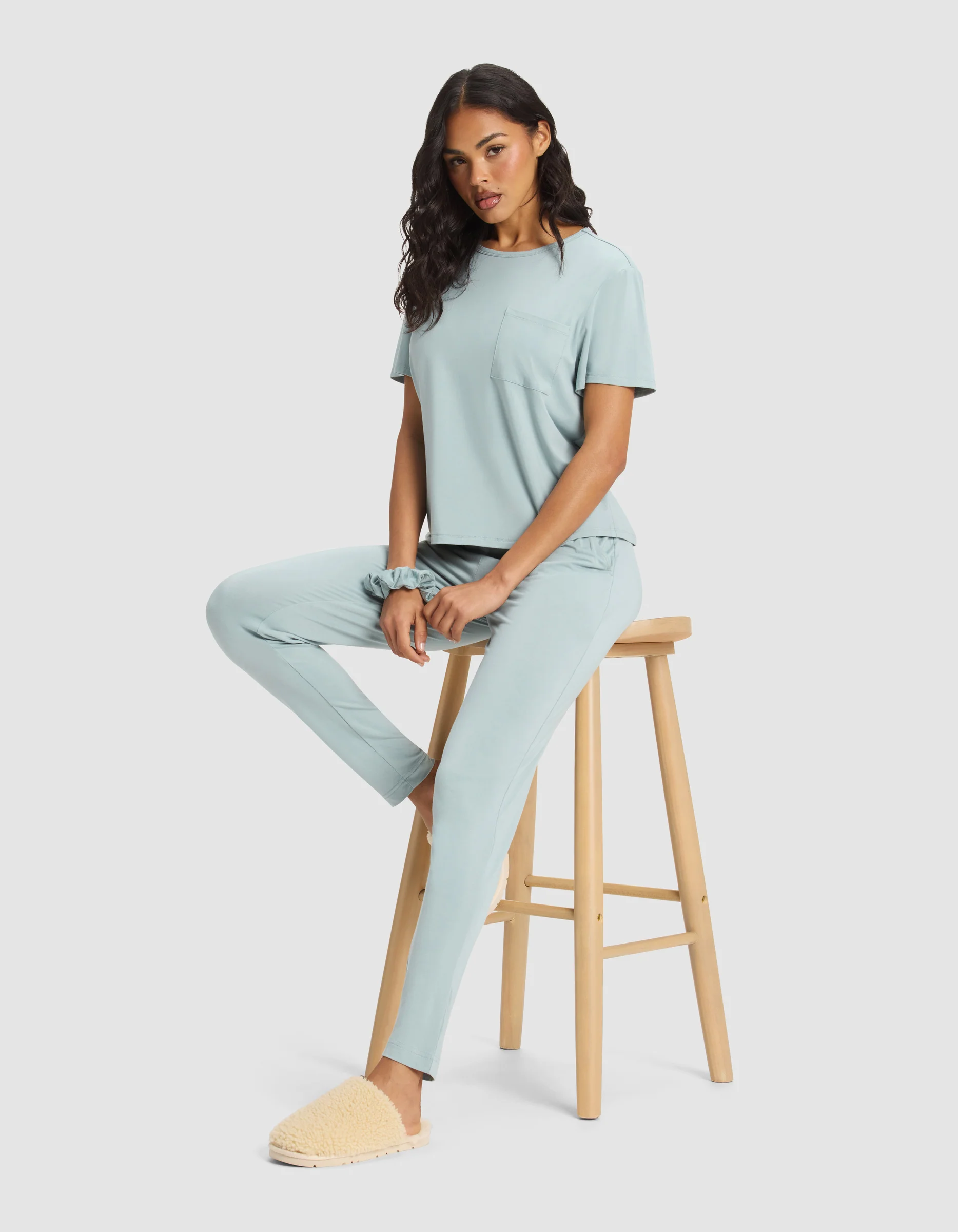 Women's Bamboo Stretch-Knit Lounge Tee - Image 5