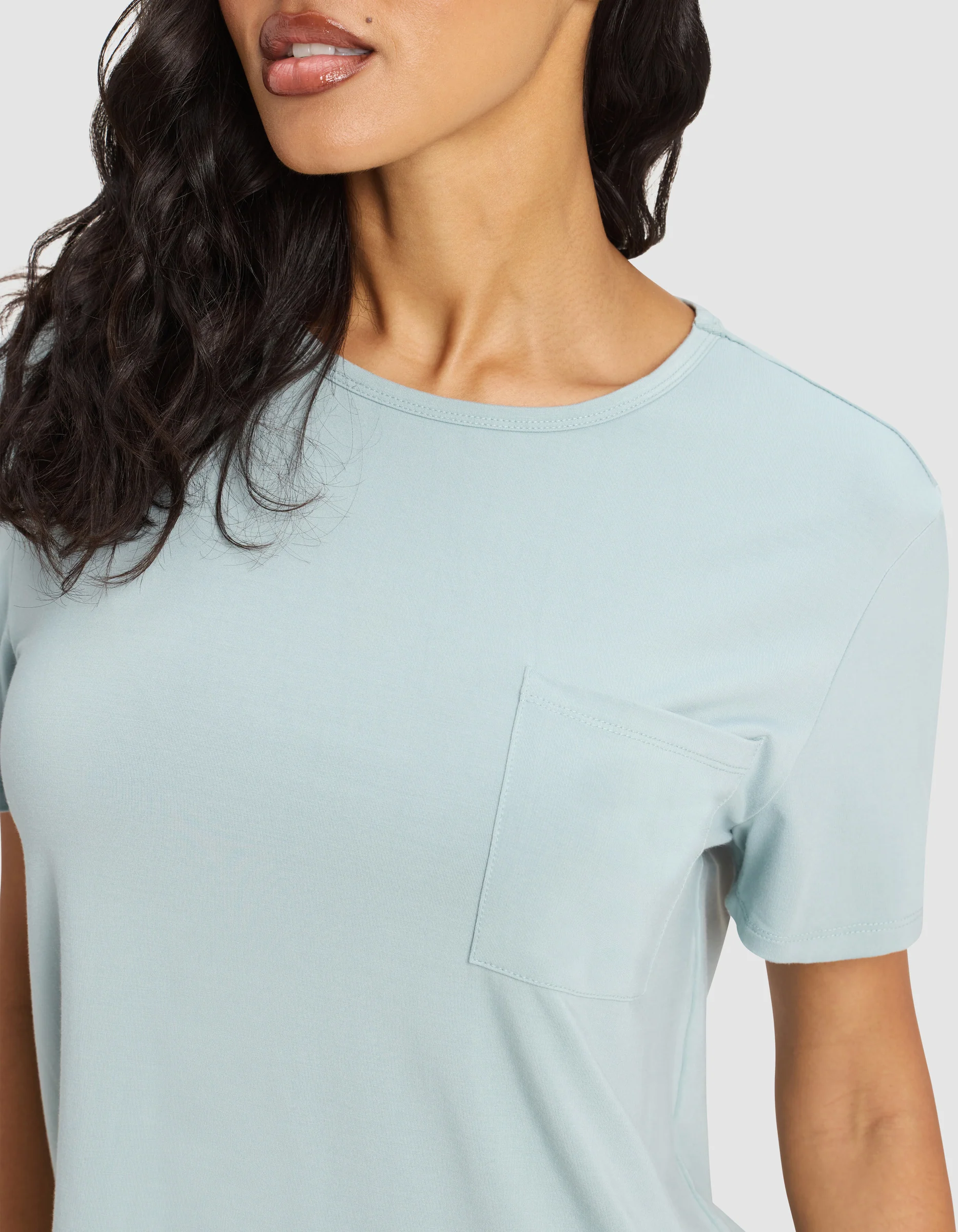 Women's Bamboo Stretch-Knit Lounge Tee - Image 6
