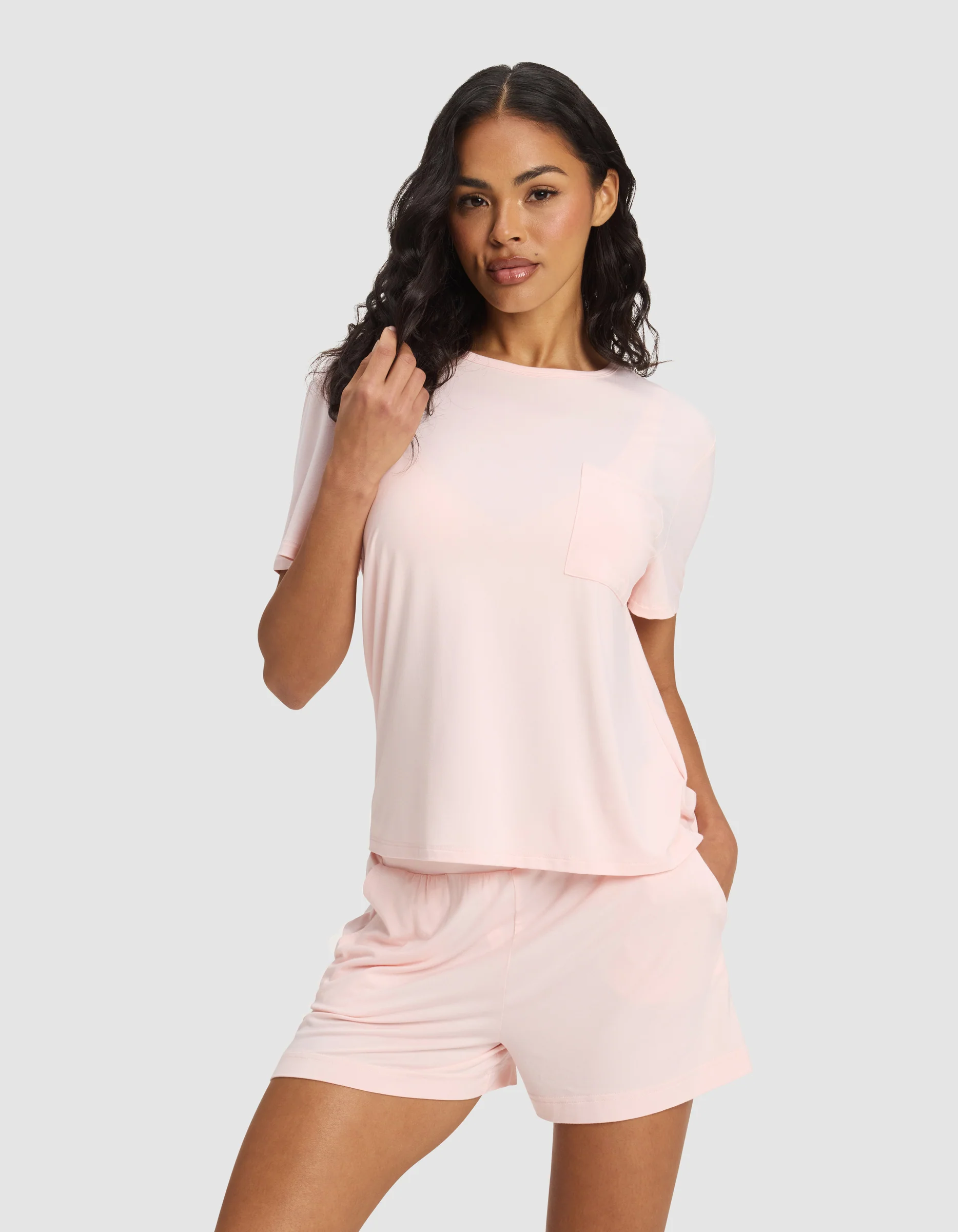 Women's Bamboo Stretch-Knit Lounge Tee - Image 7