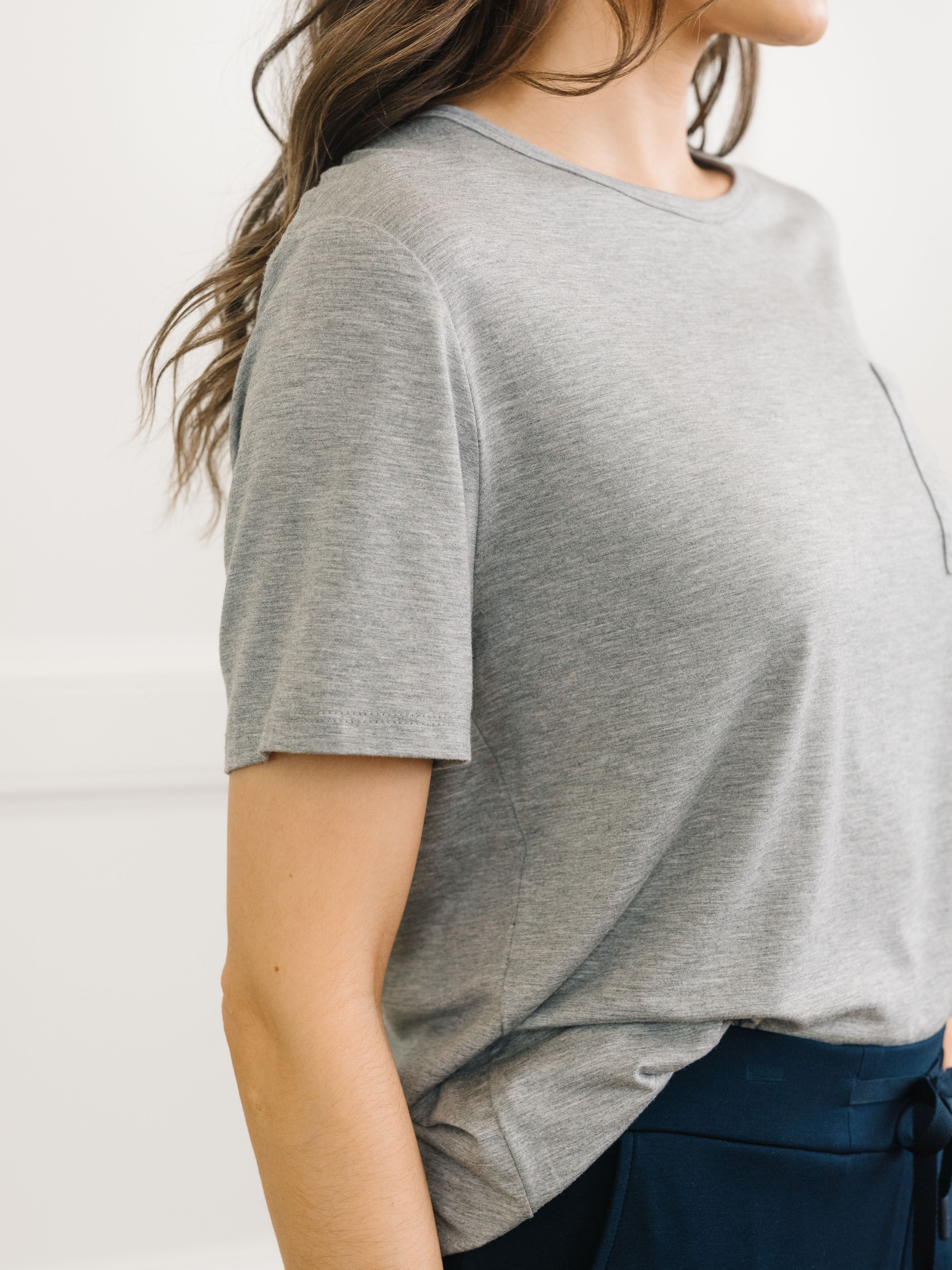 Women's Bamboo Stretch-Knit Lounge Tee - Image 26