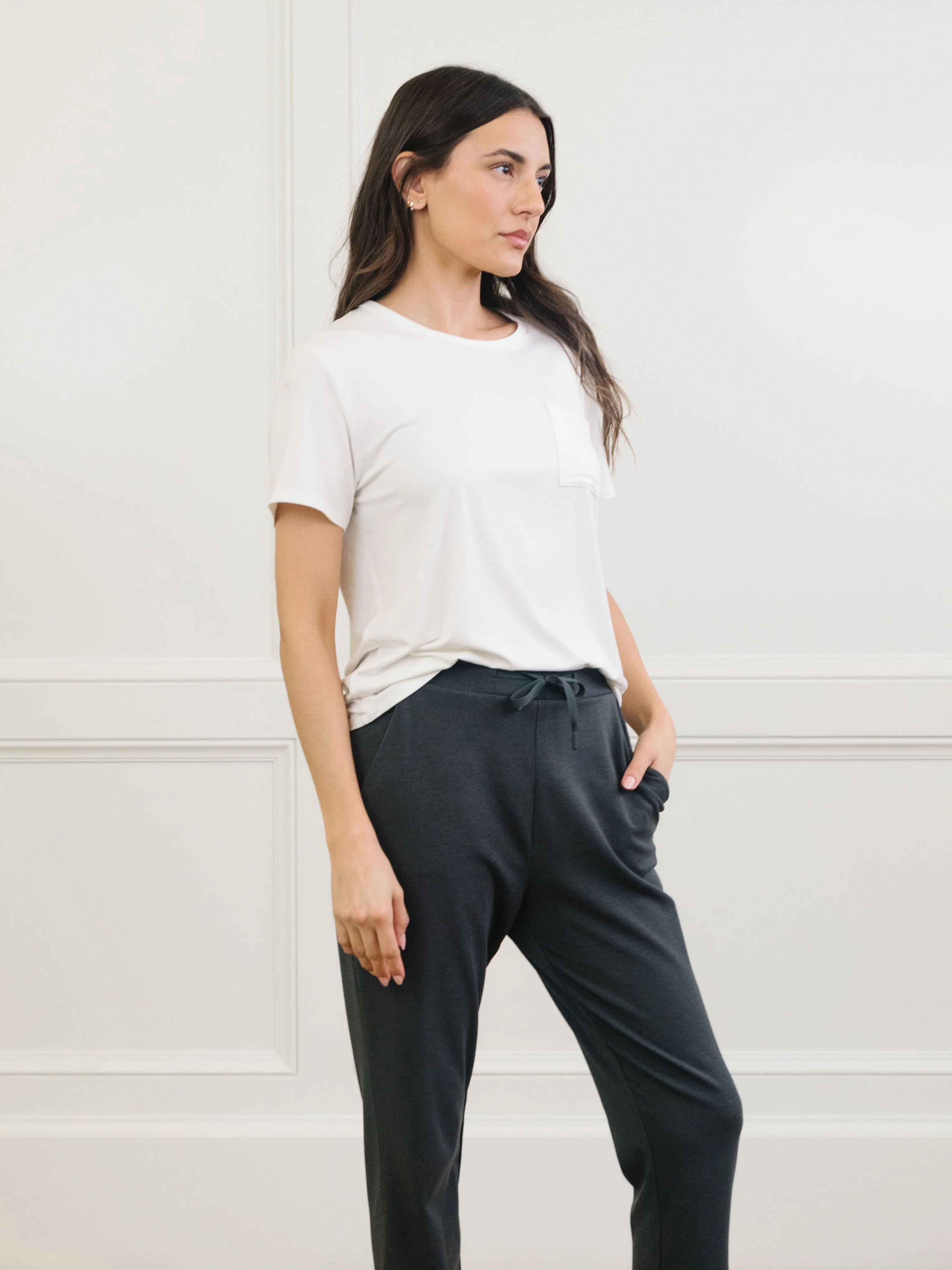 Women's Bamboo Stretch-Knit Lounge Tee - Image 19