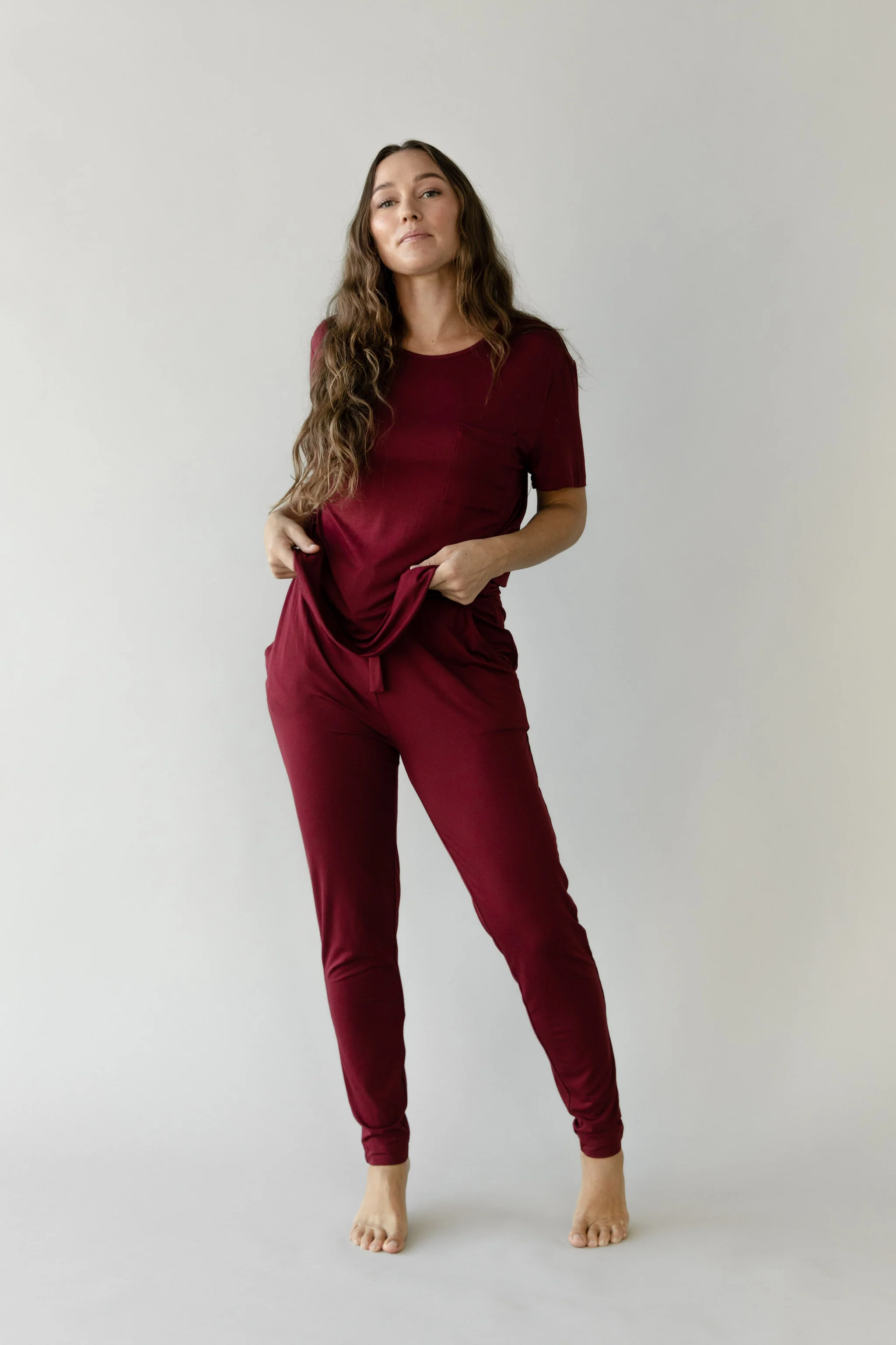 Women's Bamboo Stretch-Knit Lounge Tee - Image 29