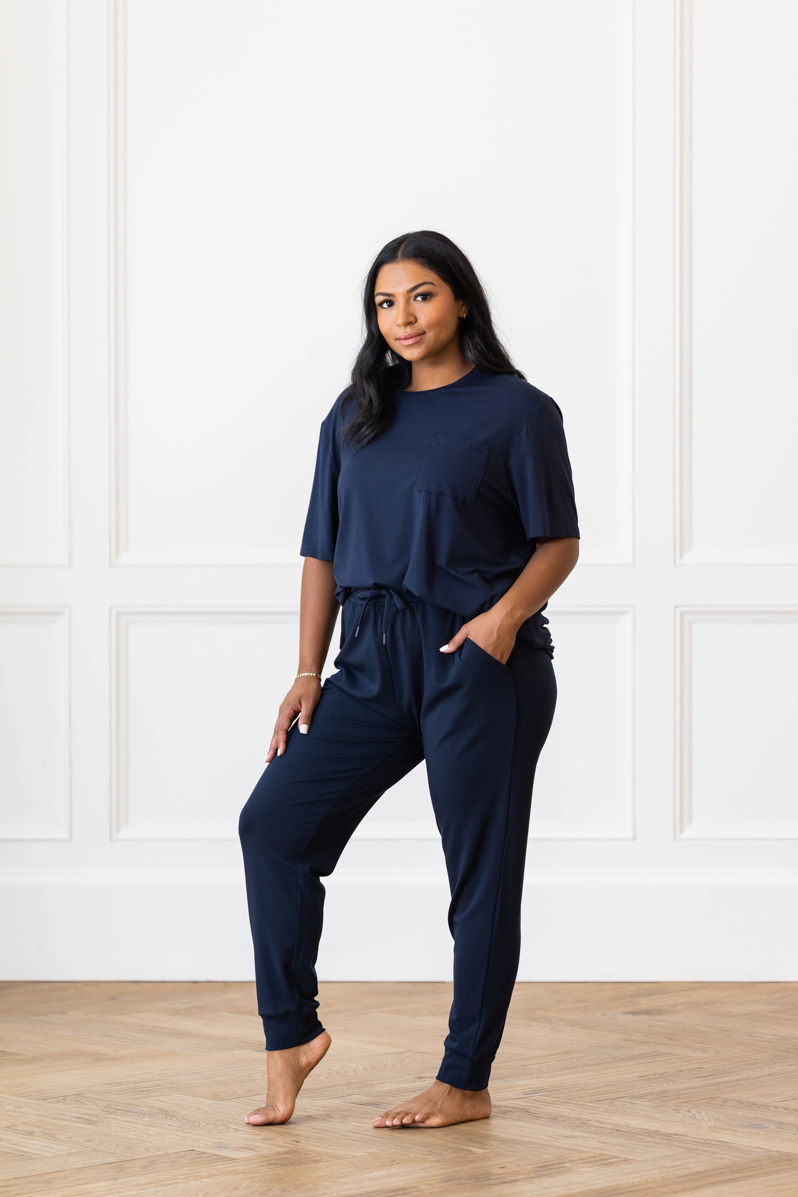 Women's Bamboo Stretch-Knit Lounge Tee - Image 30