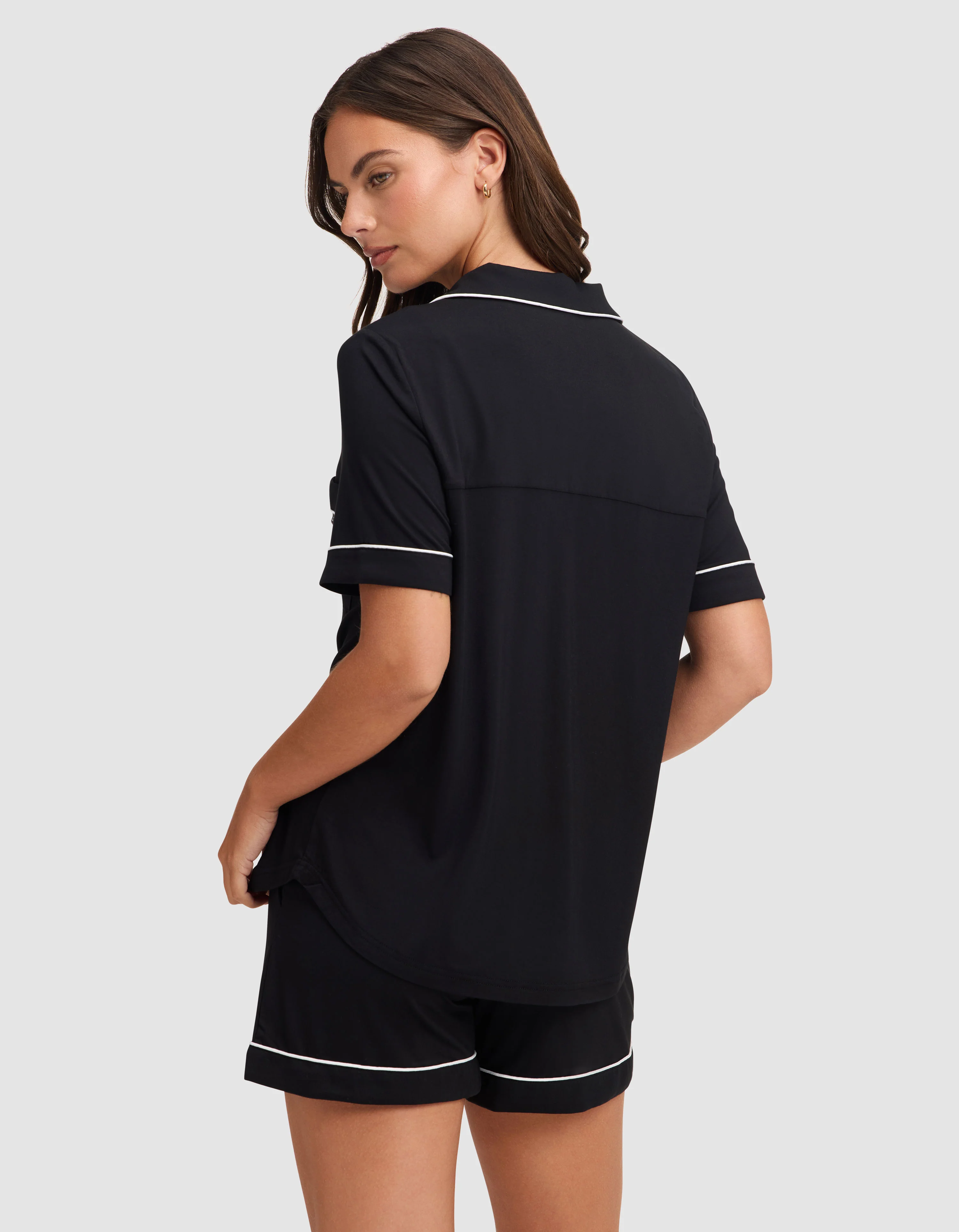 Women's Bamboo Stretch-Knit Short Sleeve Pajama Set - Image 15