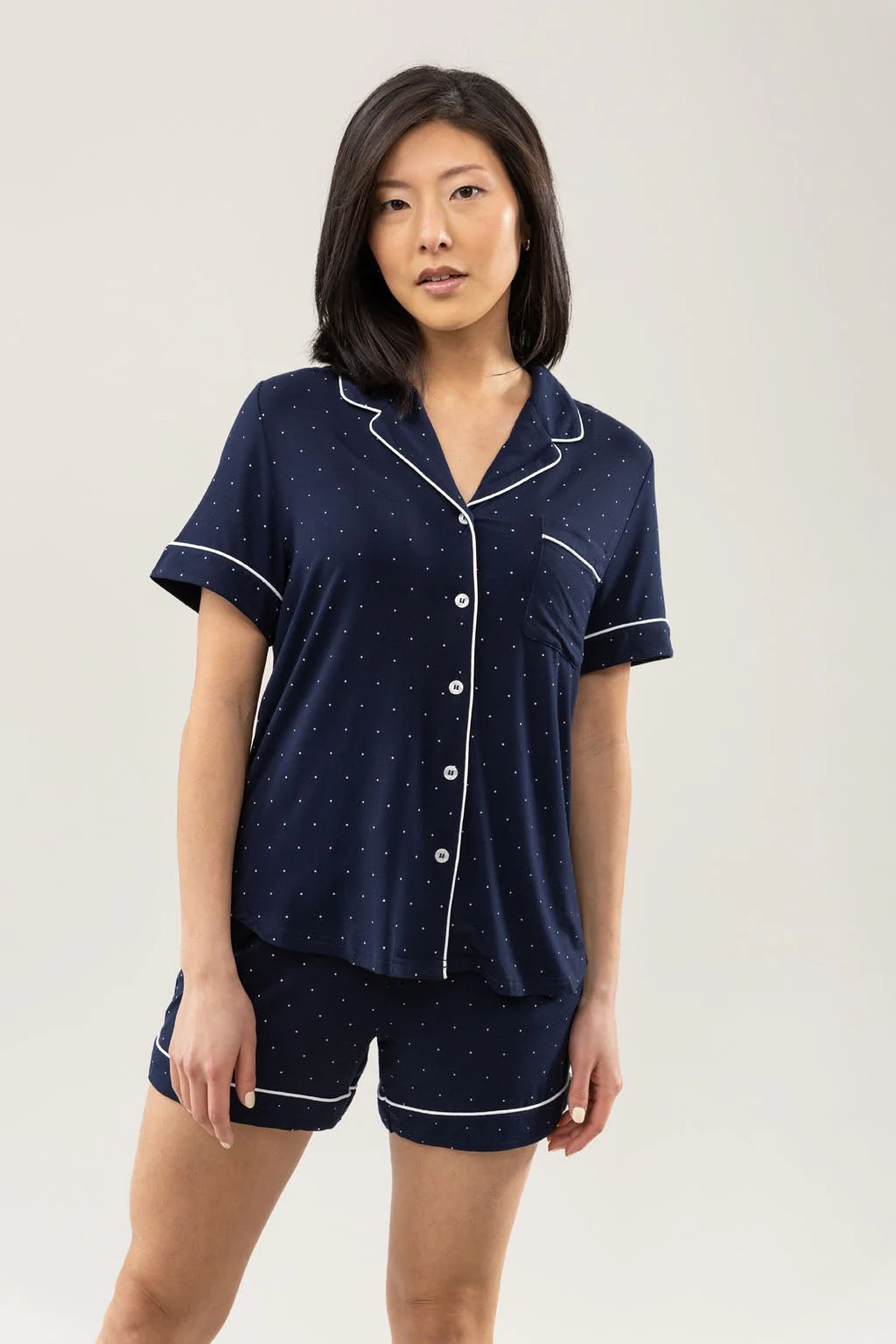 Women's Bamboo Stretch-Knit Short Sleeve Pajama Top - Last Chance - Image 7