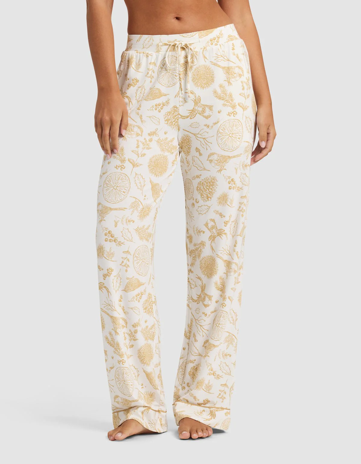 Women's Bamboo Stretch-Knit Short Sleeve & Pant Pajama Set - Last Chance - Image 66