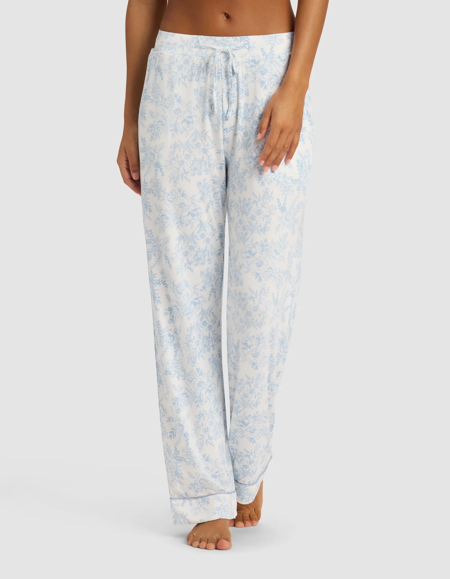Women's Bamboo Stretch-Knit Short Sleeve & Pant Pajama Set - Image 61