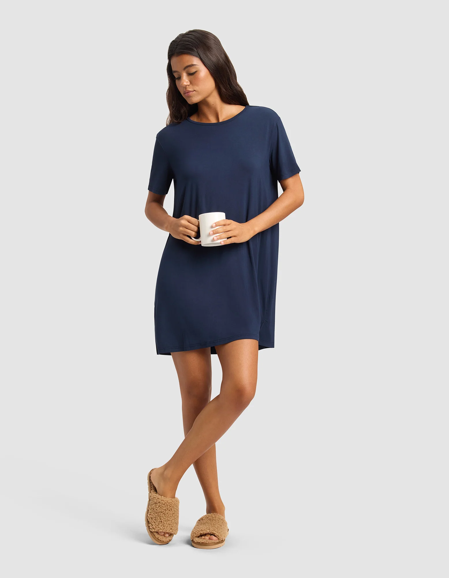 Women's Bamboo Stretch Knit Sleep Dress - Image 35