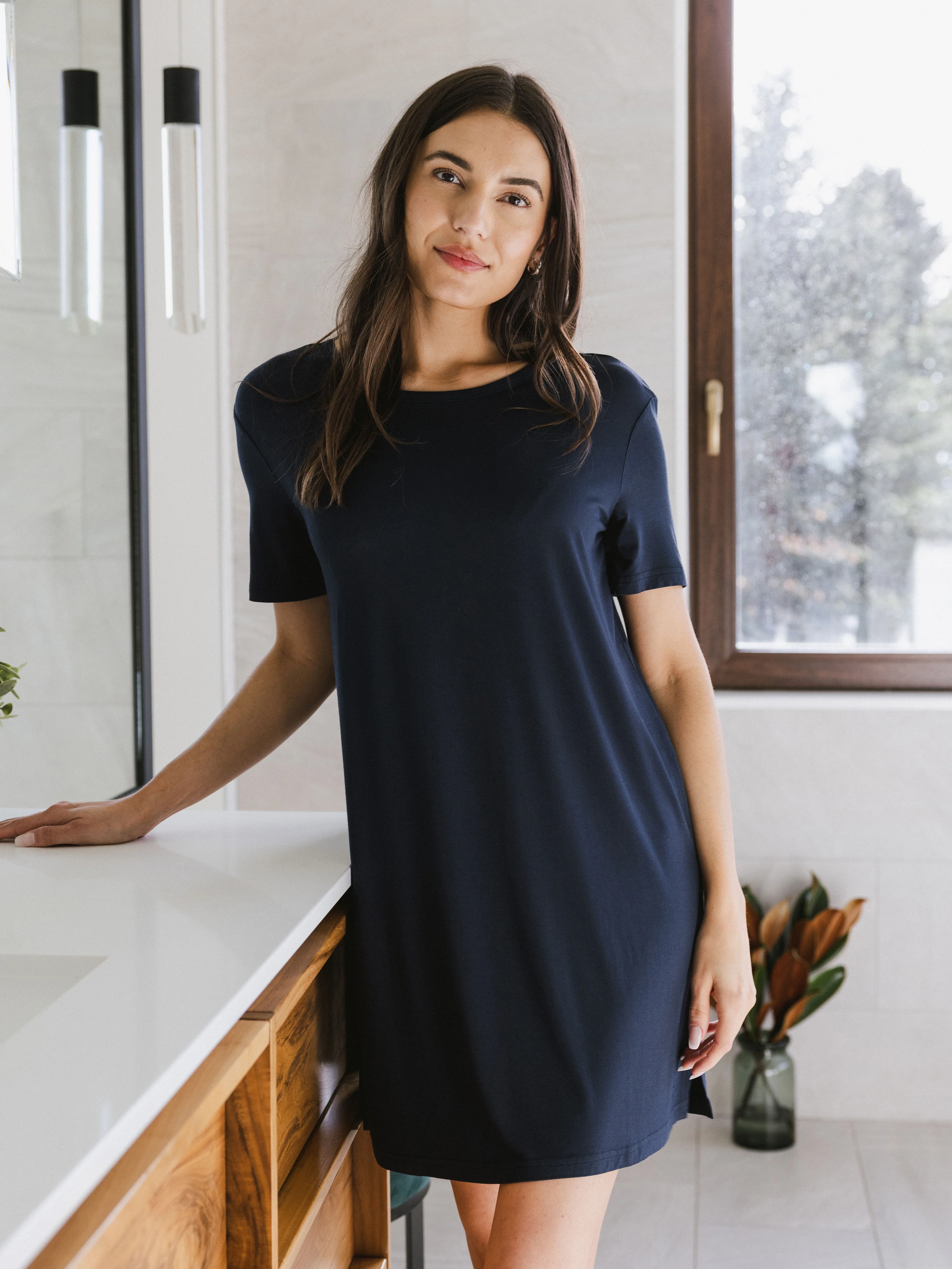 Women's Bamboo Stretch-Knit Sleep Dress - Wholesale - Image 17