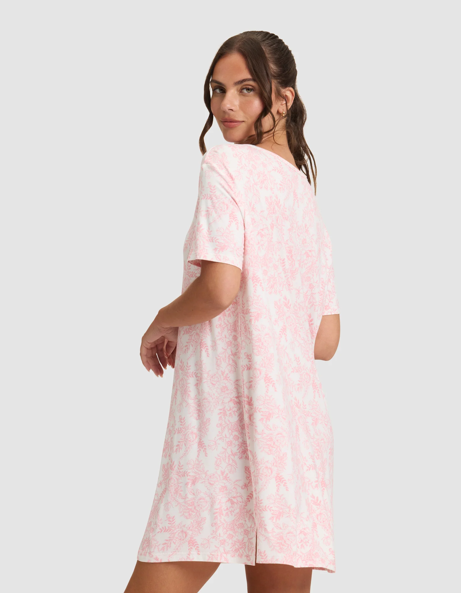 Women's Bamboo Stretch Knit Sleep Dress - Image 24
