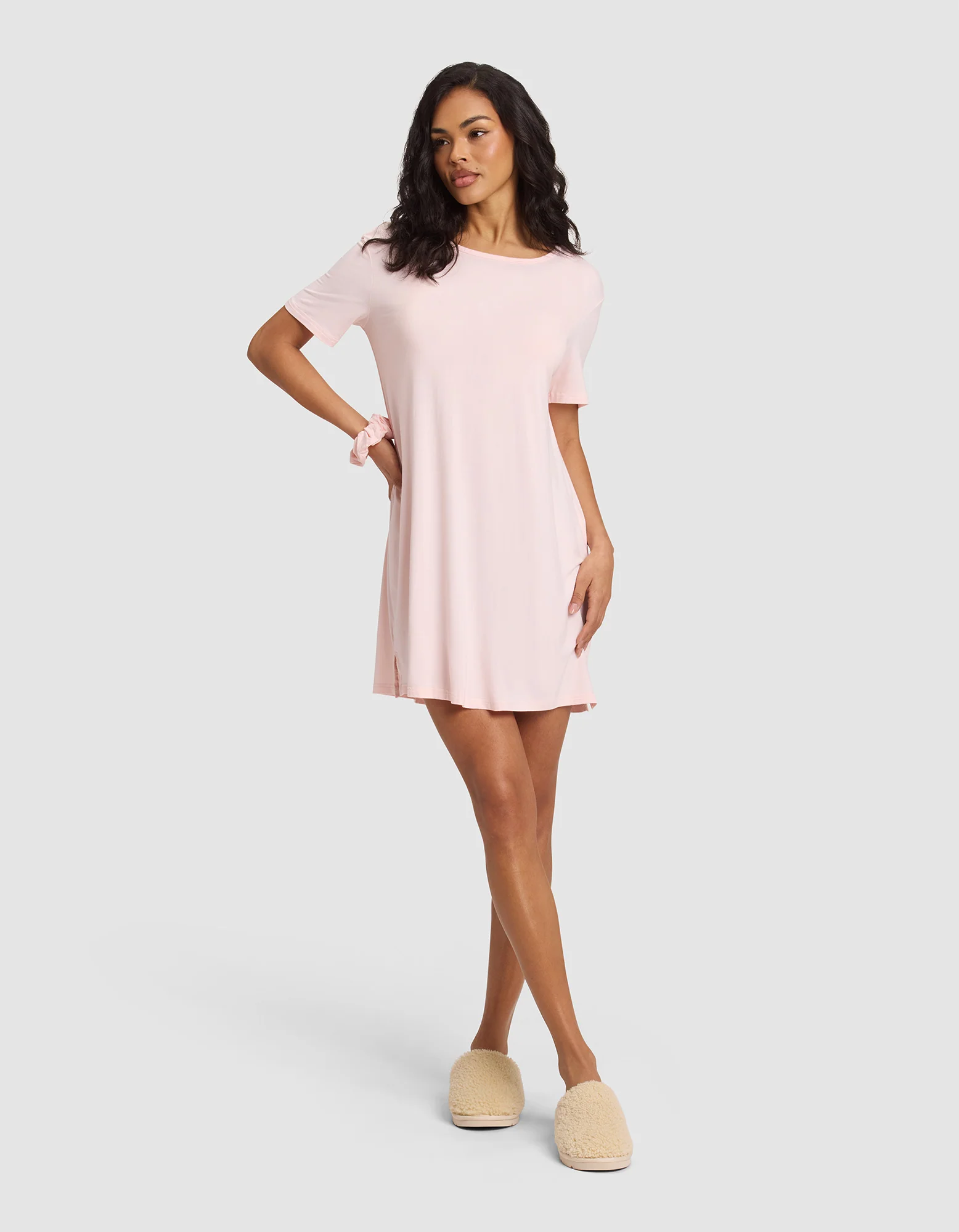 Women's Bamboo Stretch Knit Sleep Dress - Image 3