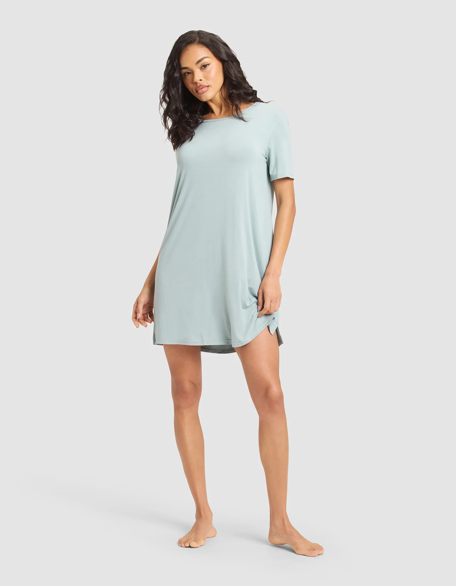 Women's Bamboo Stretch Knit Sleep Dress - Image 7
