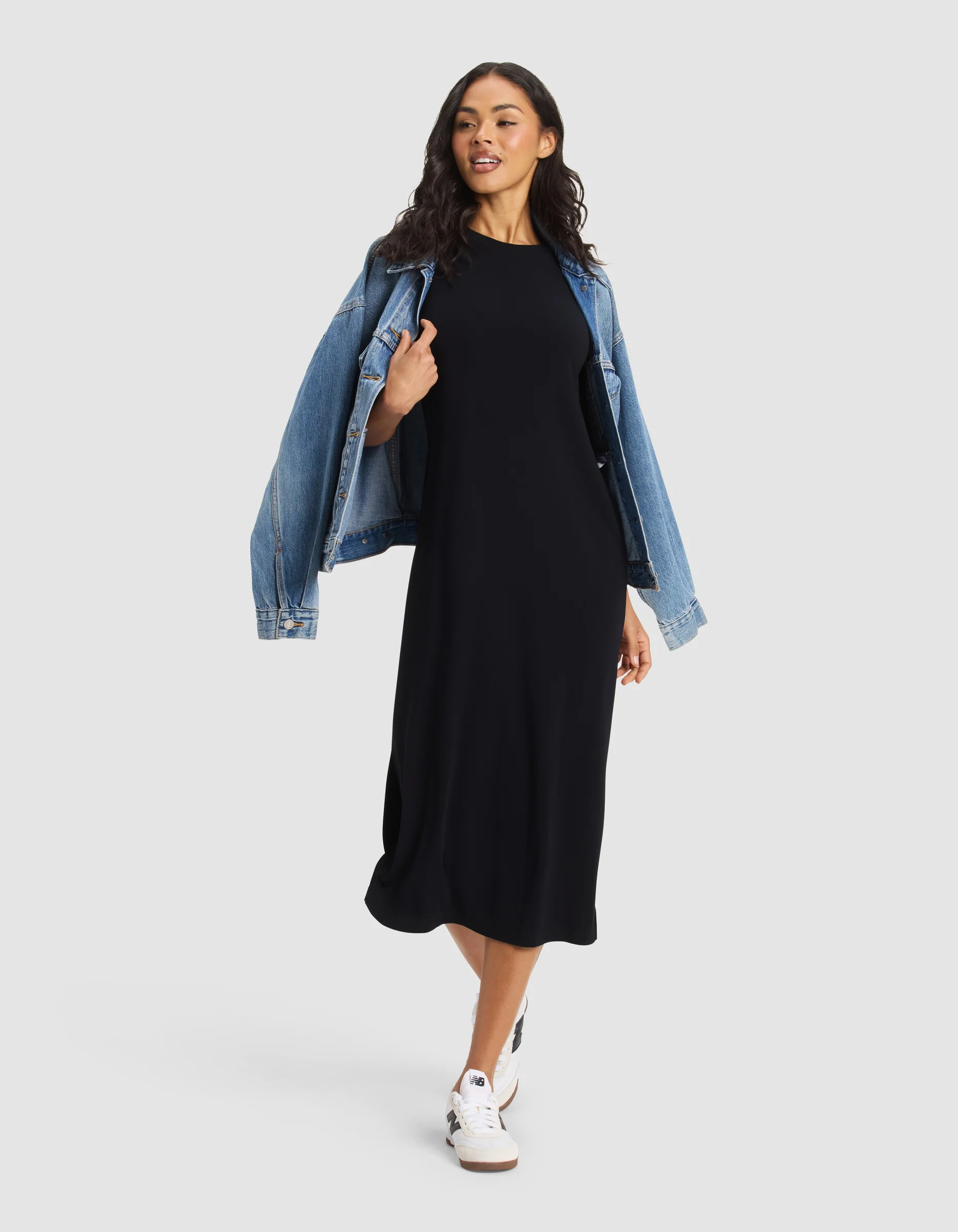 Women's Brushed Bamboo Midi Dress - Image 14