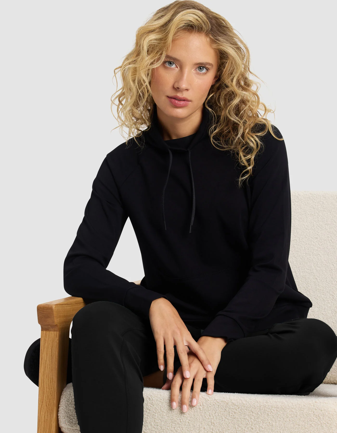 Women's Brushed Bamboo Mock Neck & Jogger Set - Image 4