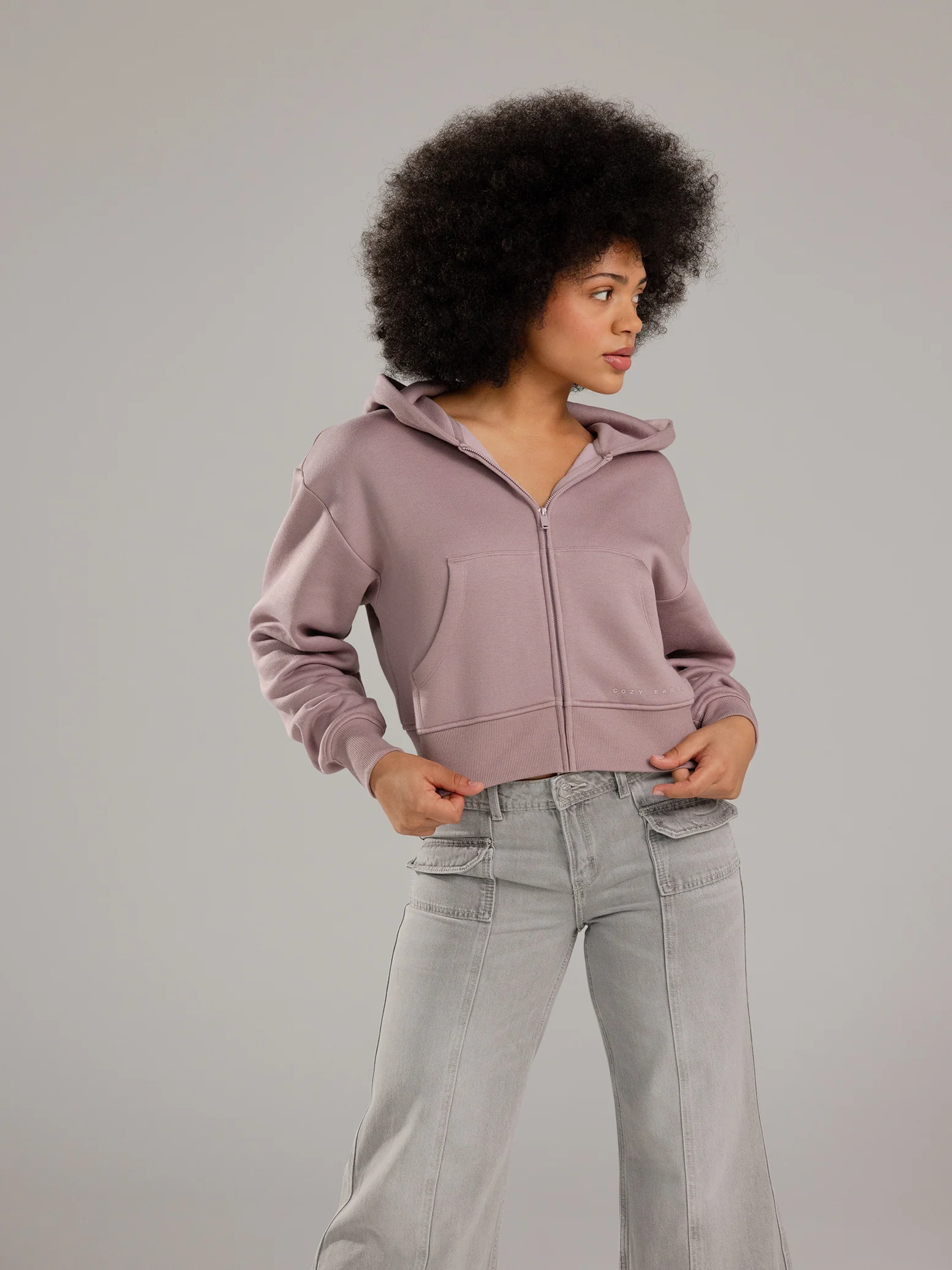 Women's CityScape Cropped Full Zip - Last Chance - Image 20
