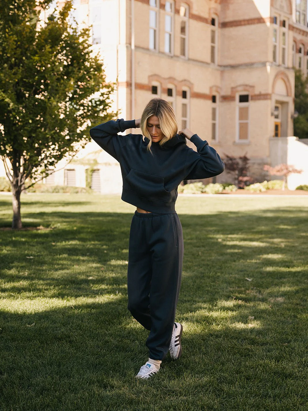Women's CityScape Cropped Hoodie - Last Chance - Image 10