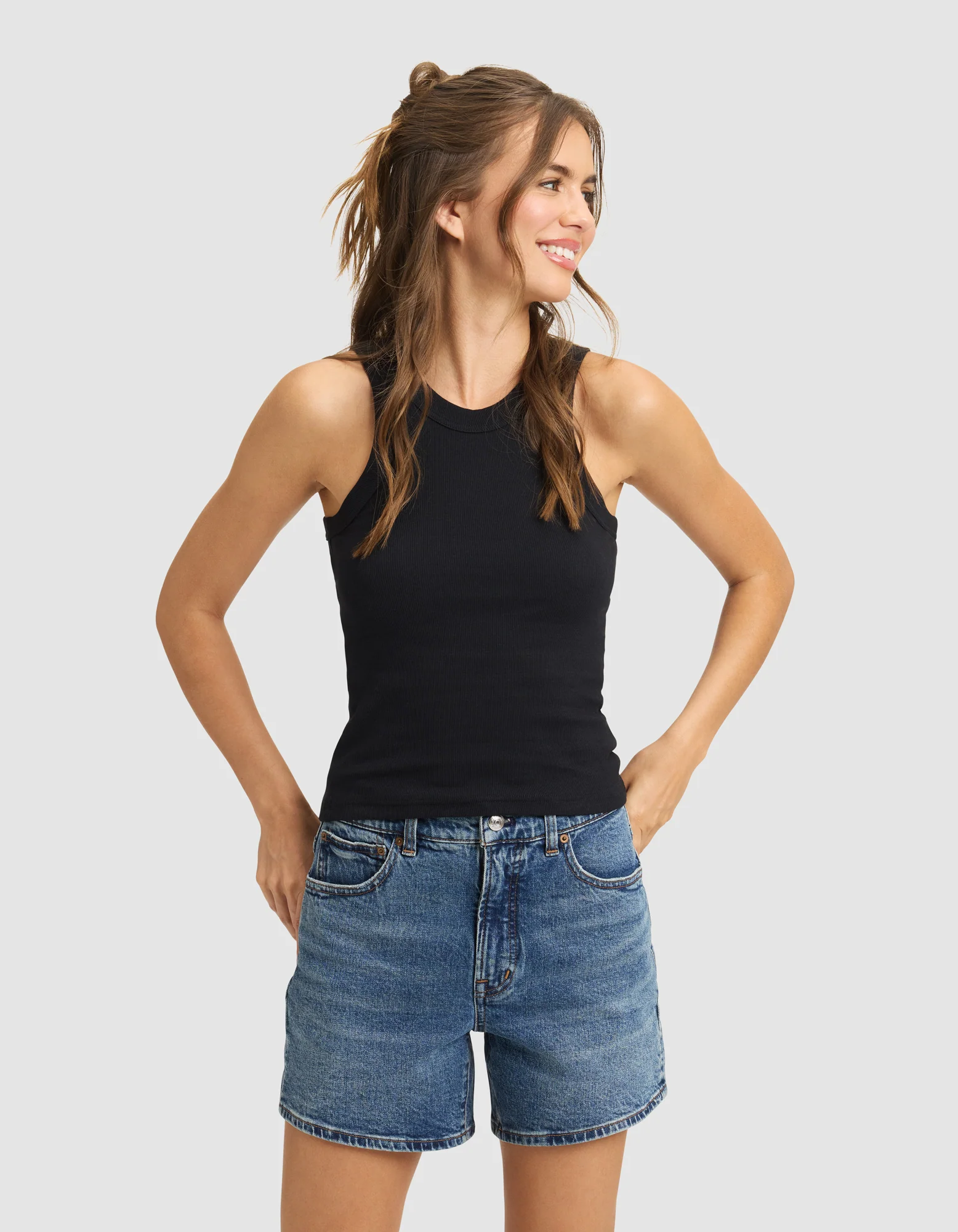 Women's Fine Ribbed Tank - Image 3