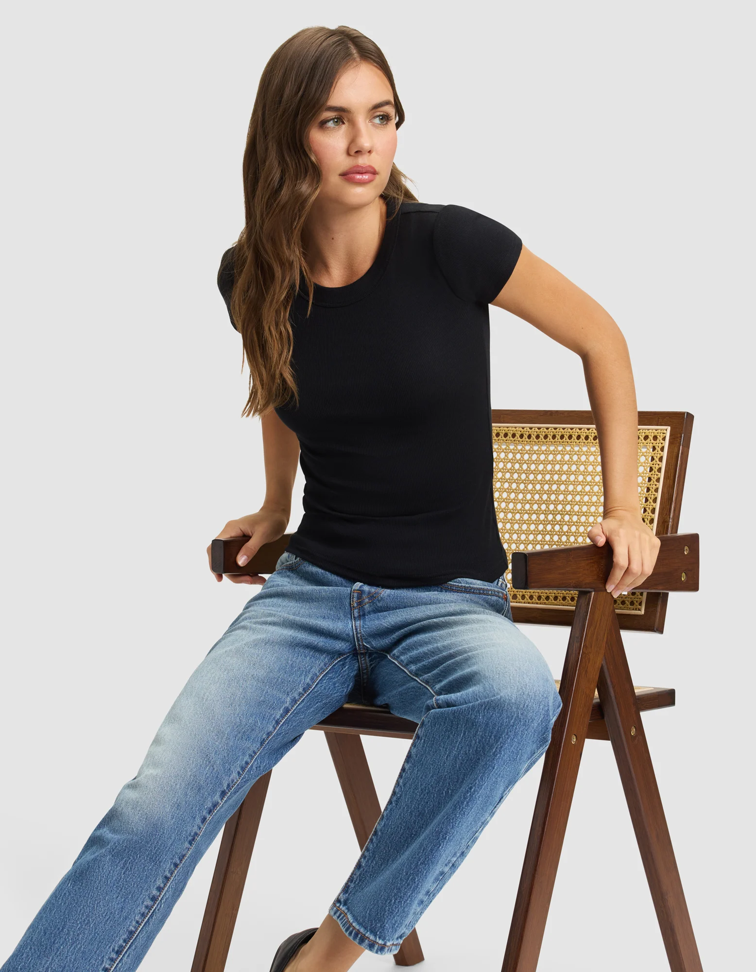 Women's Fine Ribbed Tee - Image 16