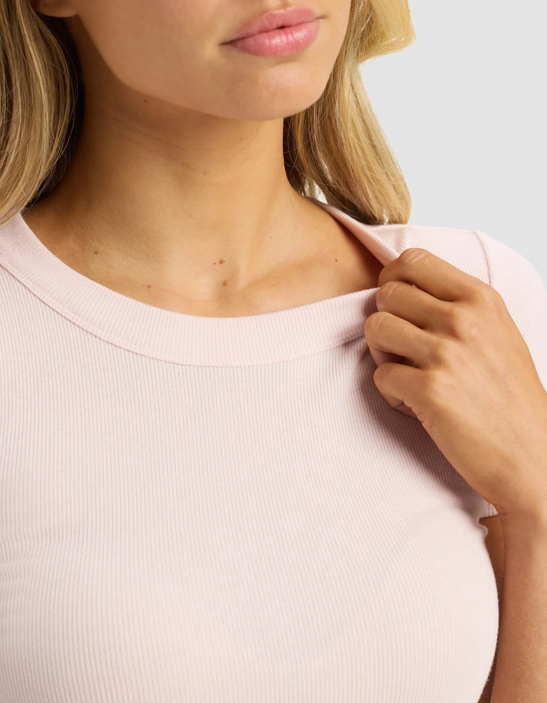 Women's Fine Ribbed Tee - Image 25