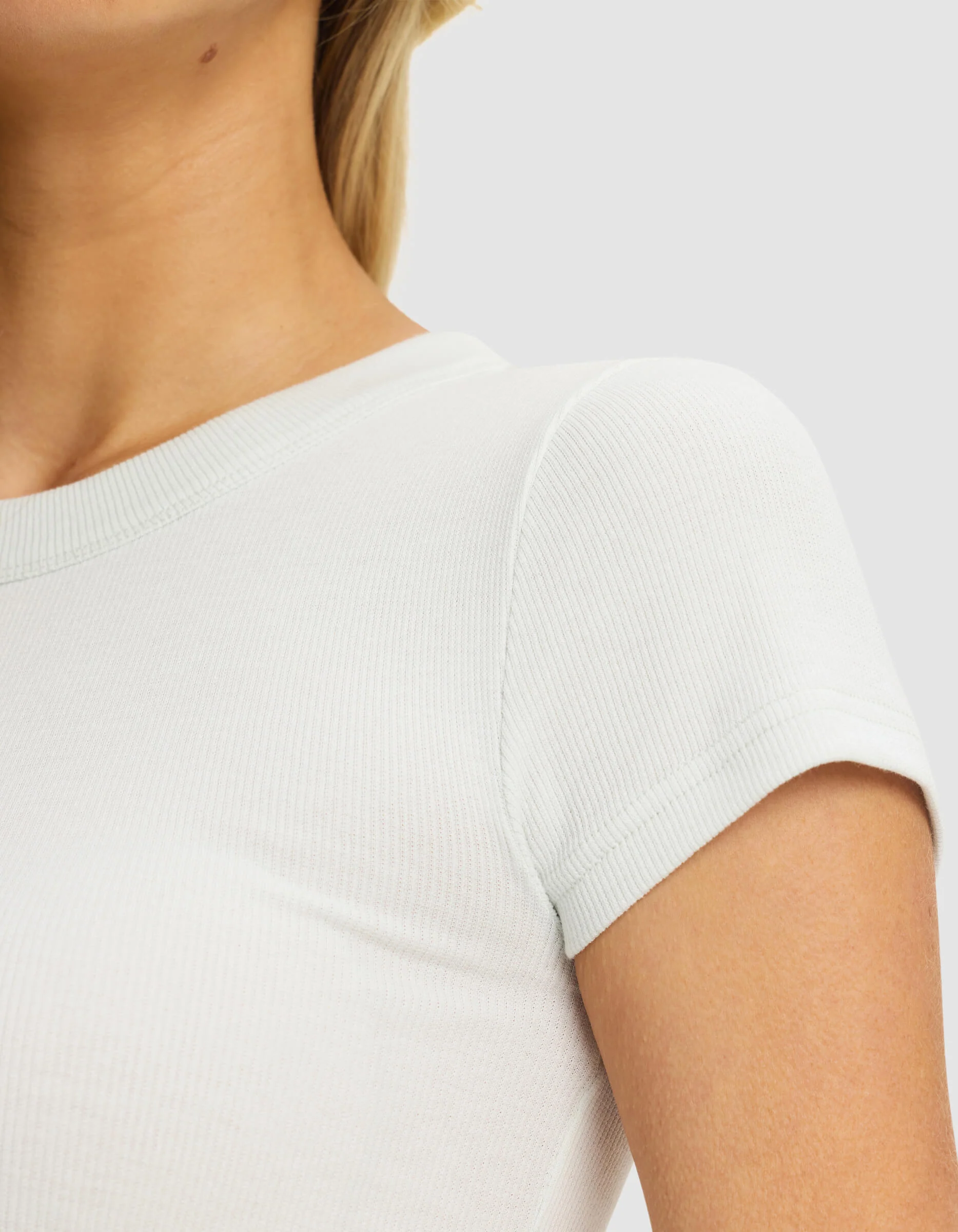 Women's Fine Ribbed Tee - Image 30