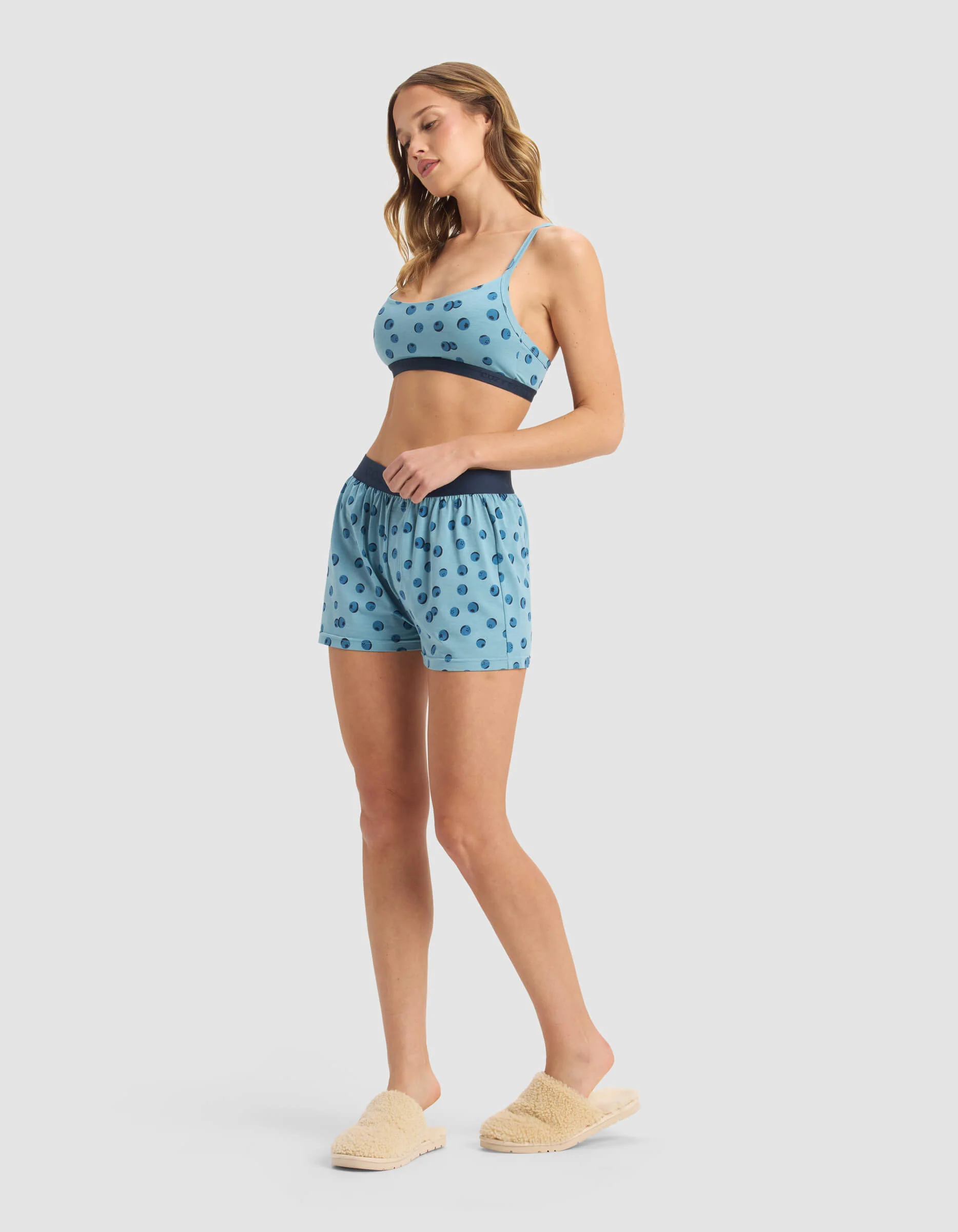 Women's First Layer Pajama Soft Bra & Boxer Short Set - Image 38